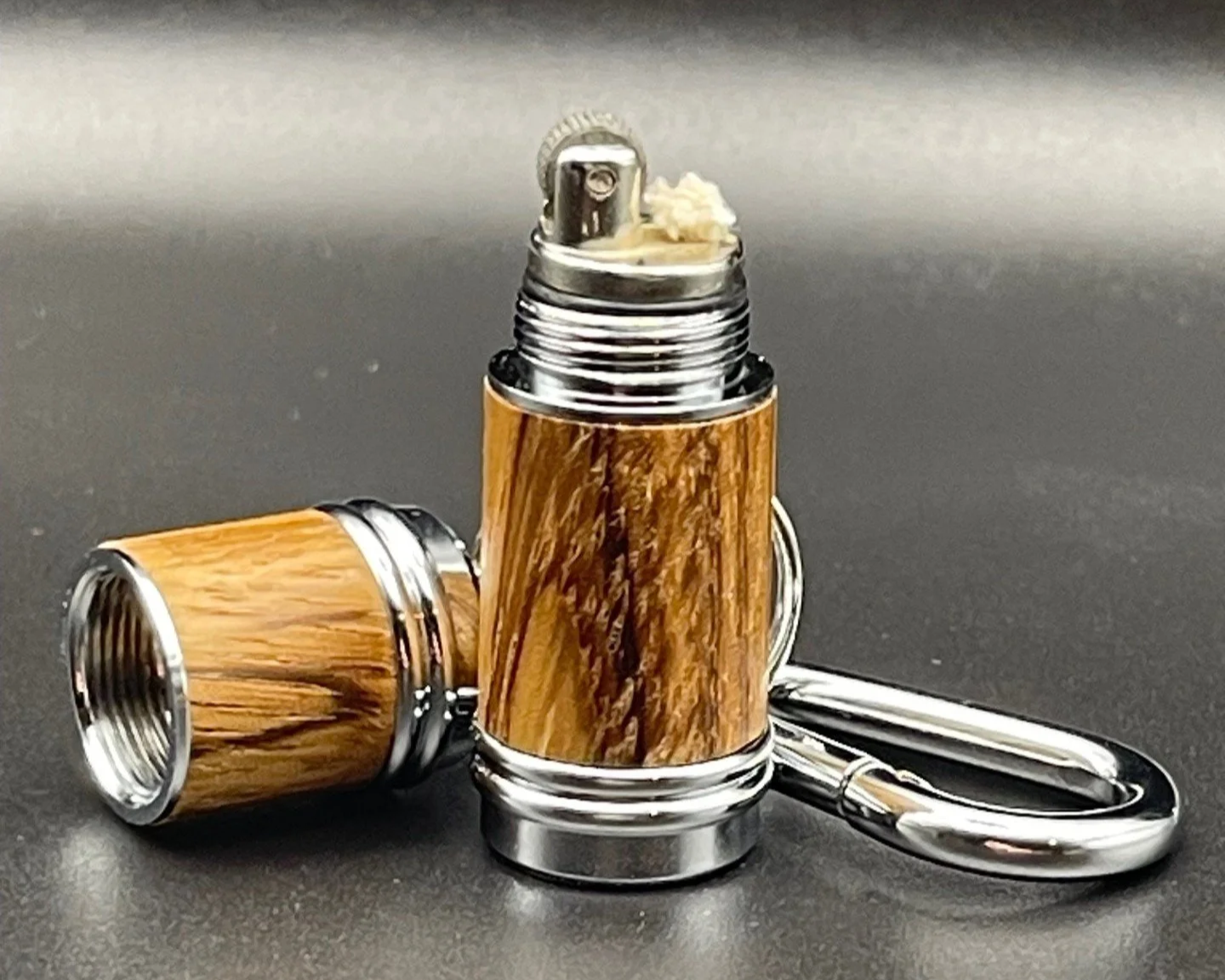 Lighter Keychain Silver Chrome Finish