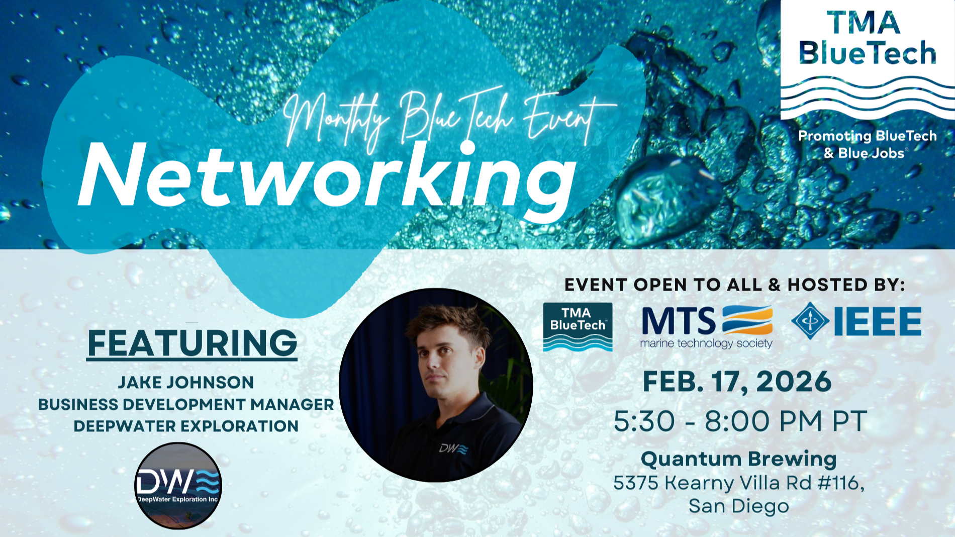 San Diego BlueTech Networking Event