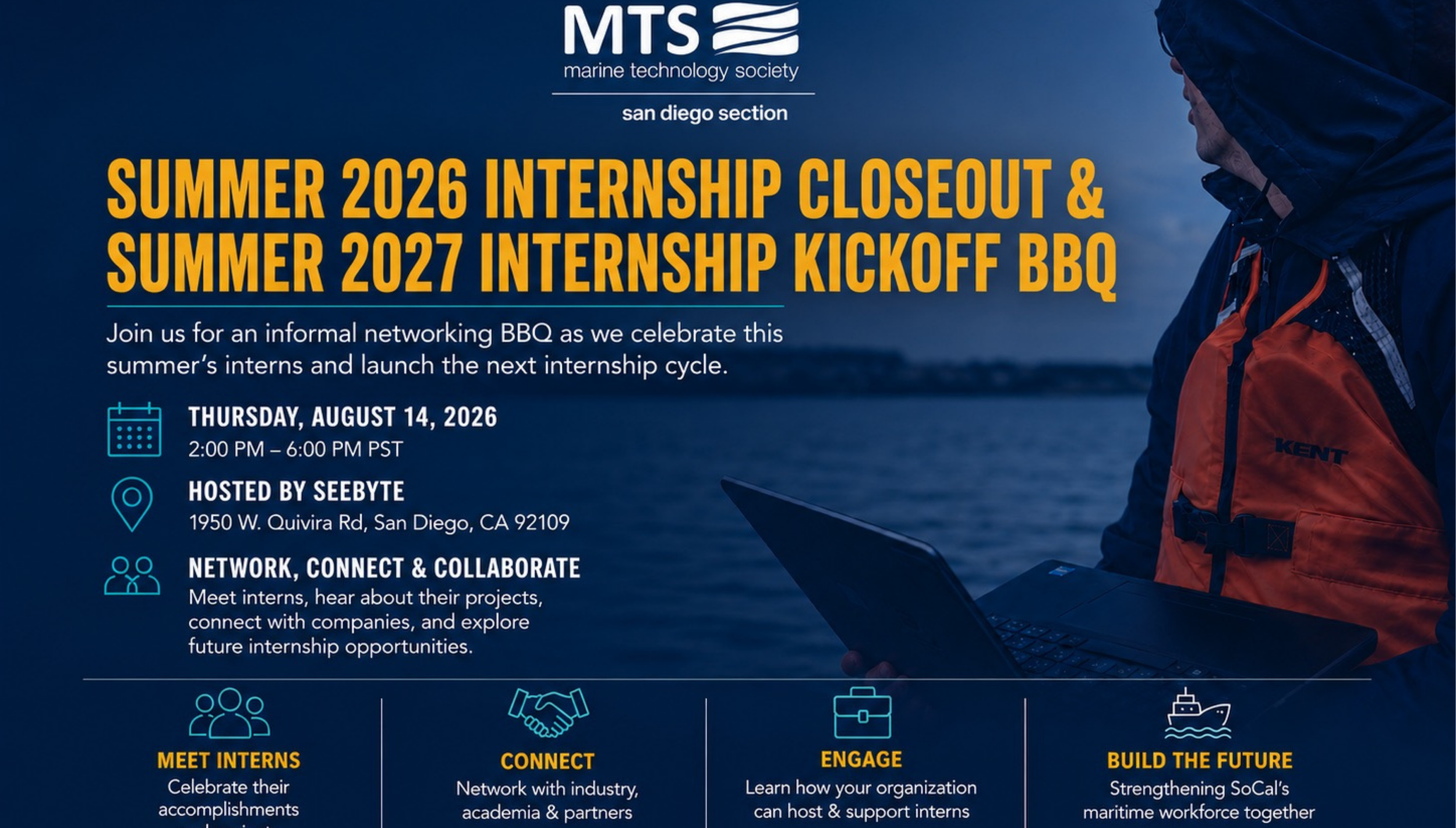 Summer 2026 Internship Closeout &amp; Summer 2027 Kickoff BBQ - In Partnership with MTS and SeeByte