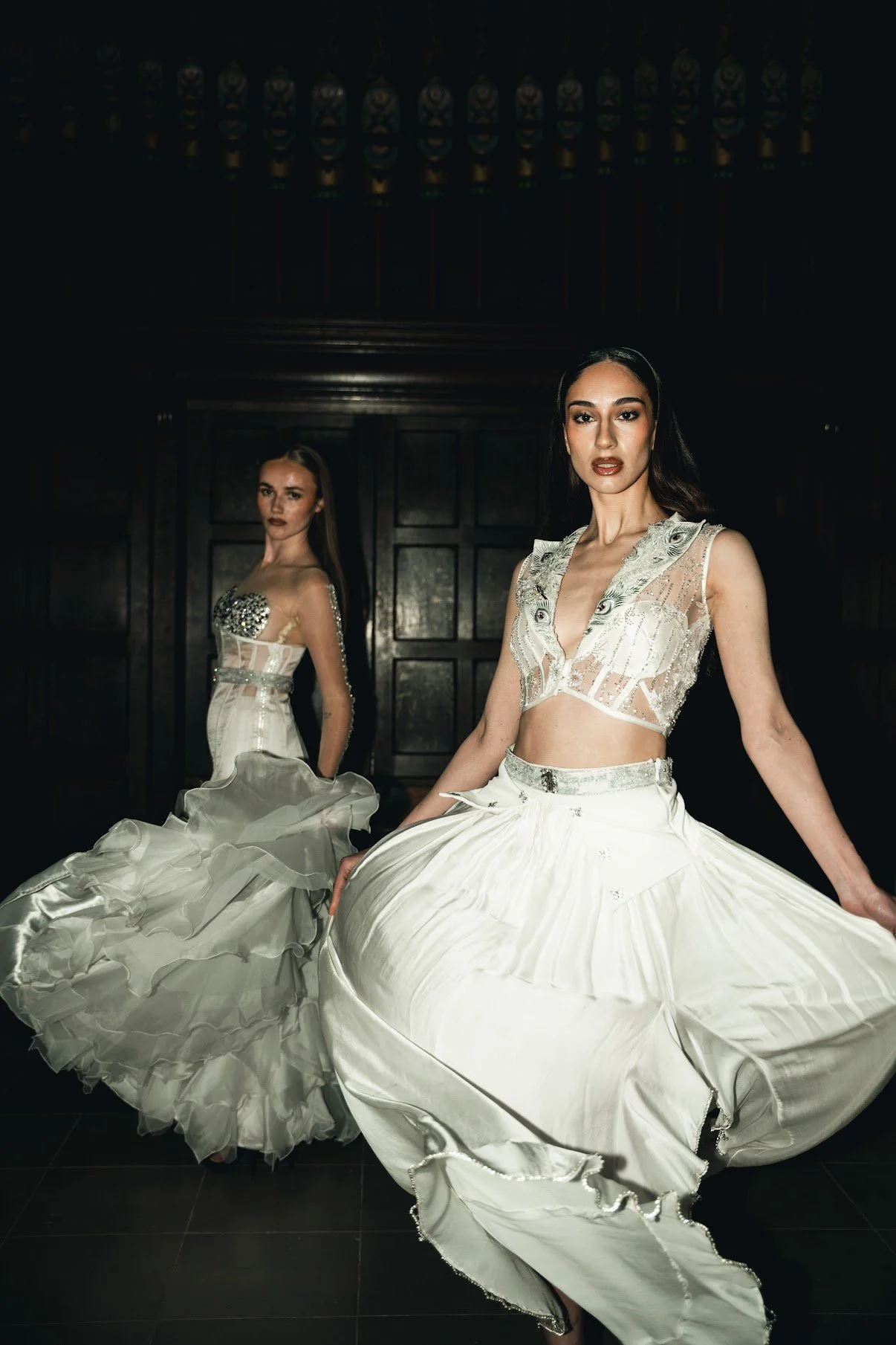 Designers- @pearlacademy
@saanjh_bysaloni
@sheersbridalboutique
@zavoirbyswarali
Photographer- @rudresh_arora
Models- @alannahmcentee
@stefani.b.kostova
HMUA- @anasofia.mua
@fashionweekandthecity