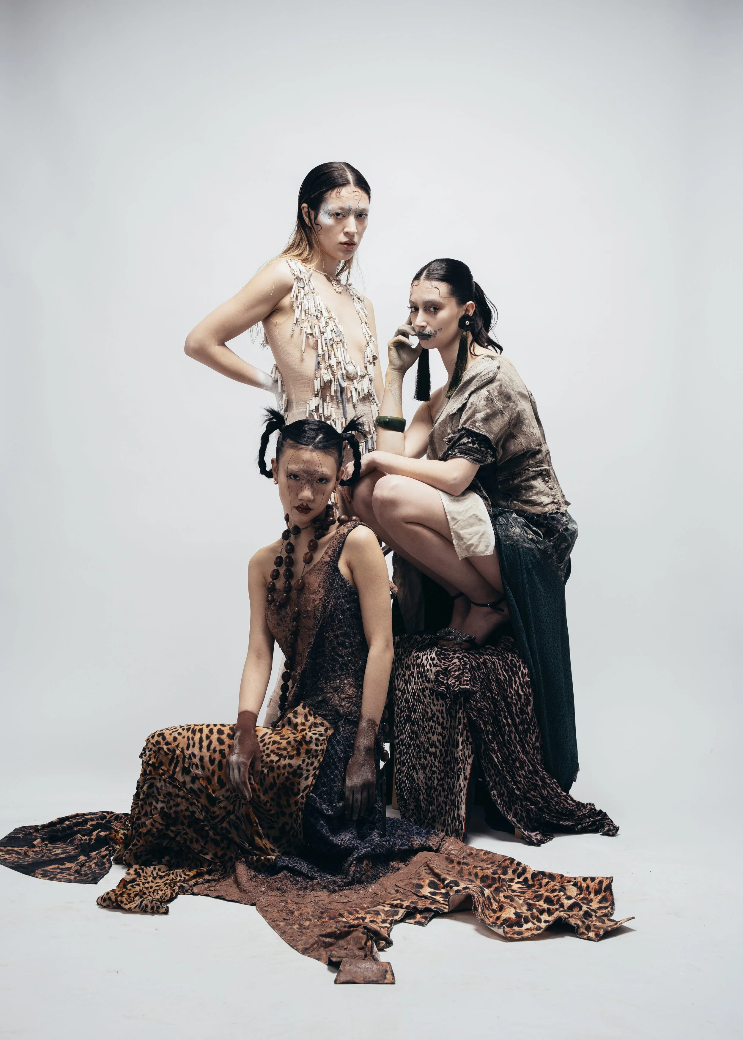 Photographer- @tanishqpokhriyal
Stylist and creative director- @stylingbylina
Hair stylist- @anasofia.mua 
MUA- @alyona.artistry
Models- @cindy.zhangyin @e.l.o.i.s.e.a.n.g.e.l @sylviaachan