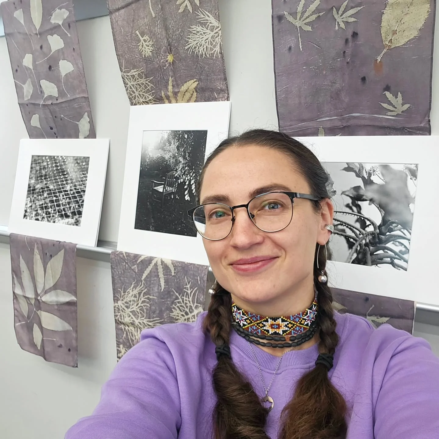 After a half year of working with a different medium, analogue photography, and I still sink into the topic of the GARDEN. 
I brought in a few of my @mimicry.clothing printed silk scarves to create a backdrop for the images I shot, developed and prin