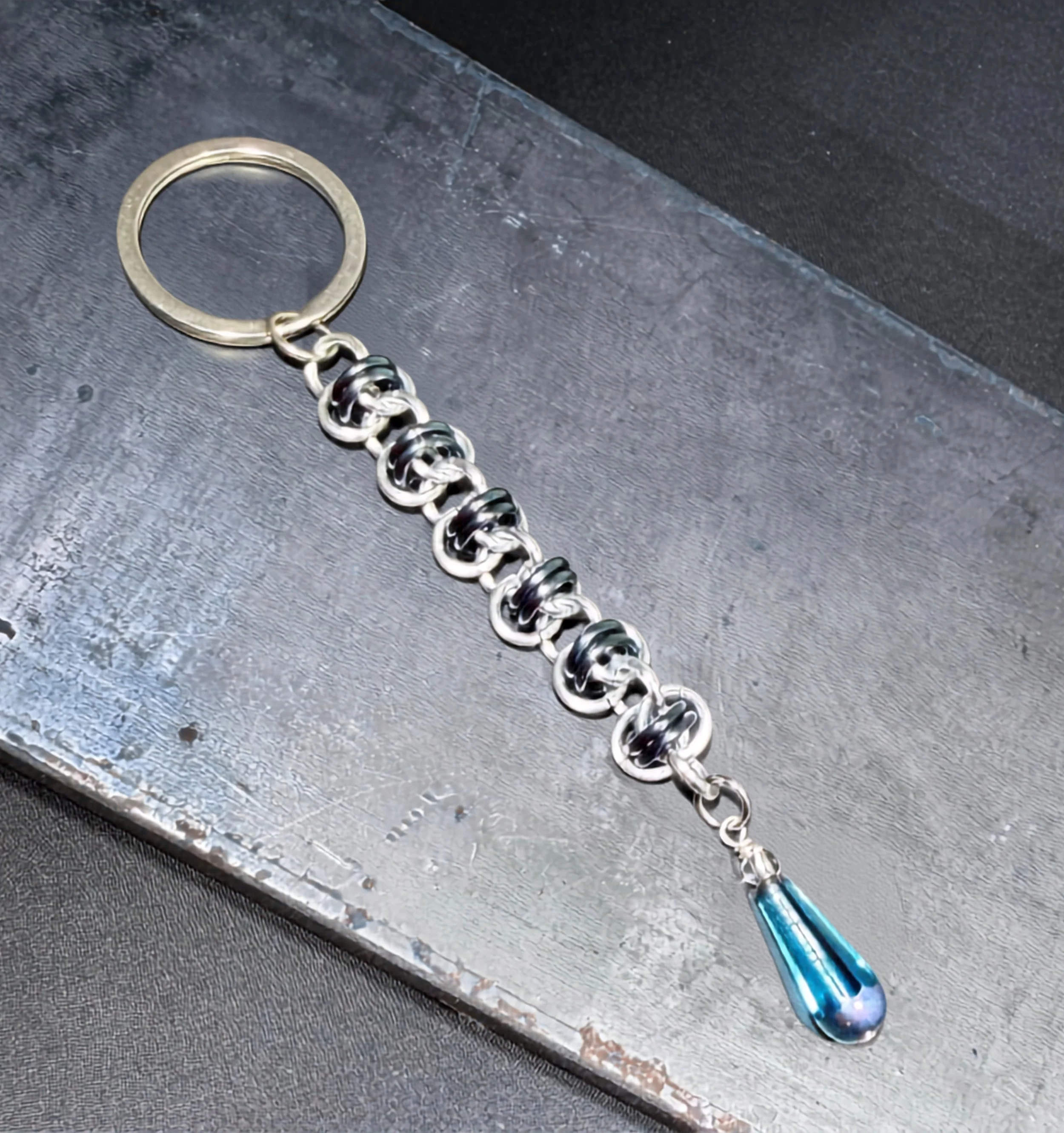 Aqua Drop Keychain