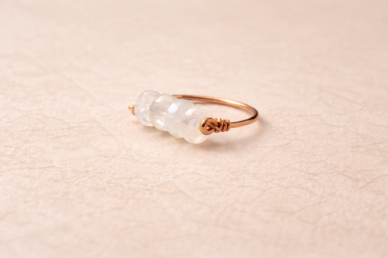 Moonstone Bar Ring