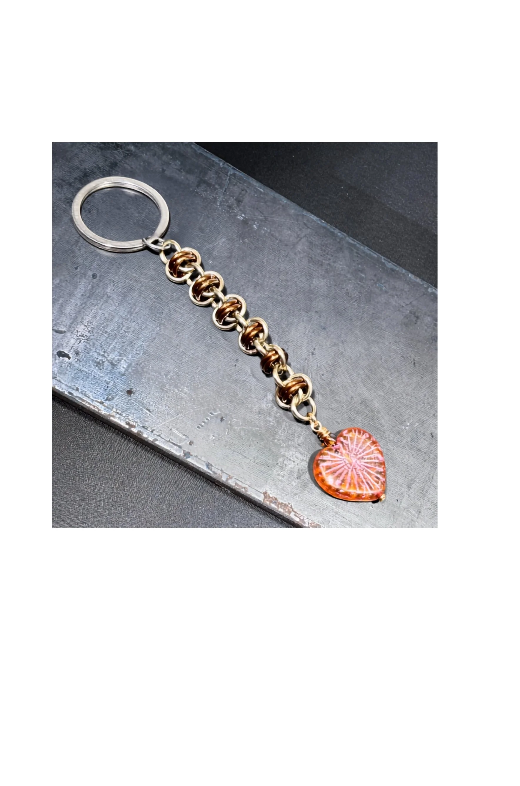 Radiant Heart Keychain