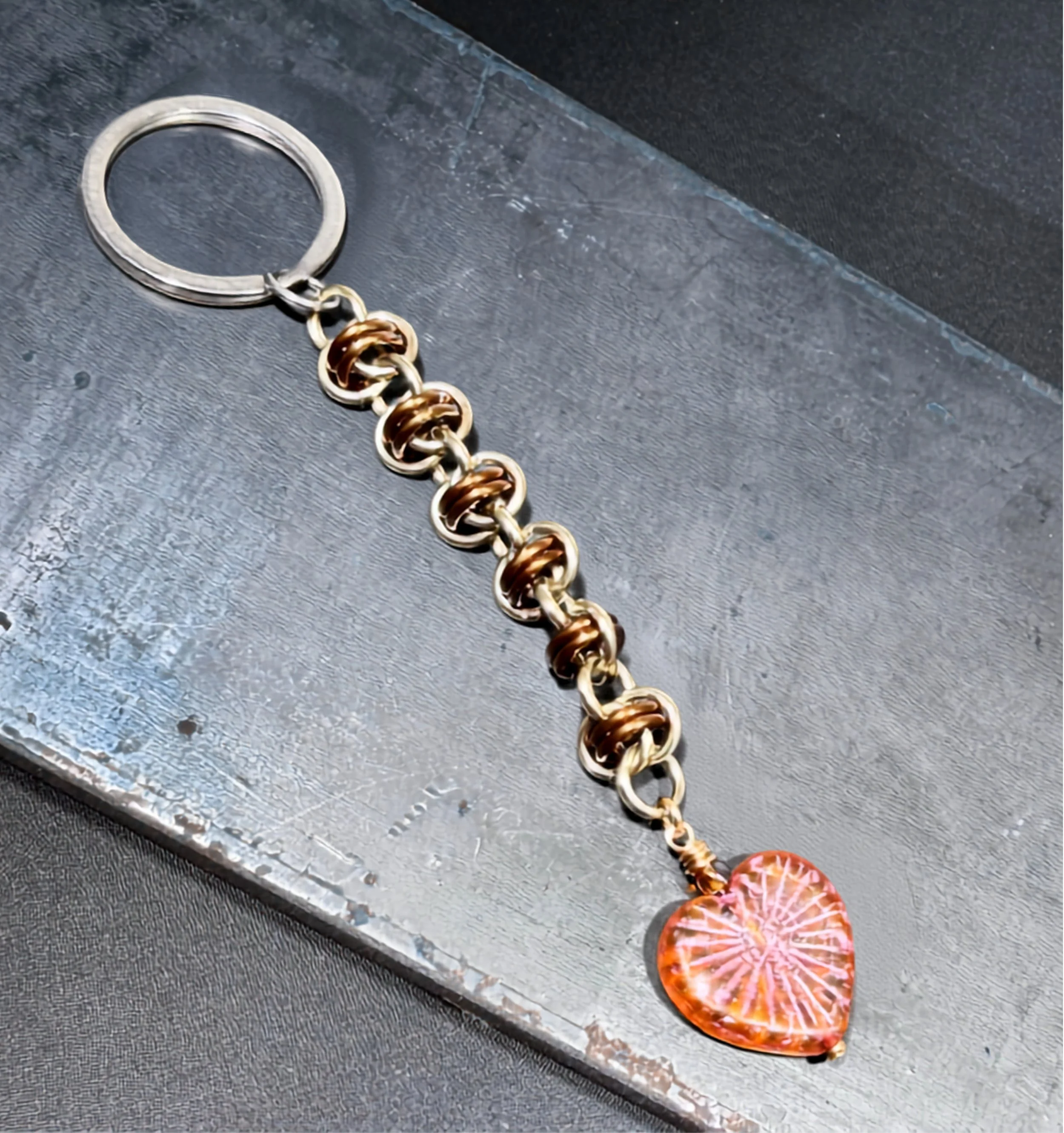 Radiant Heart Keychain