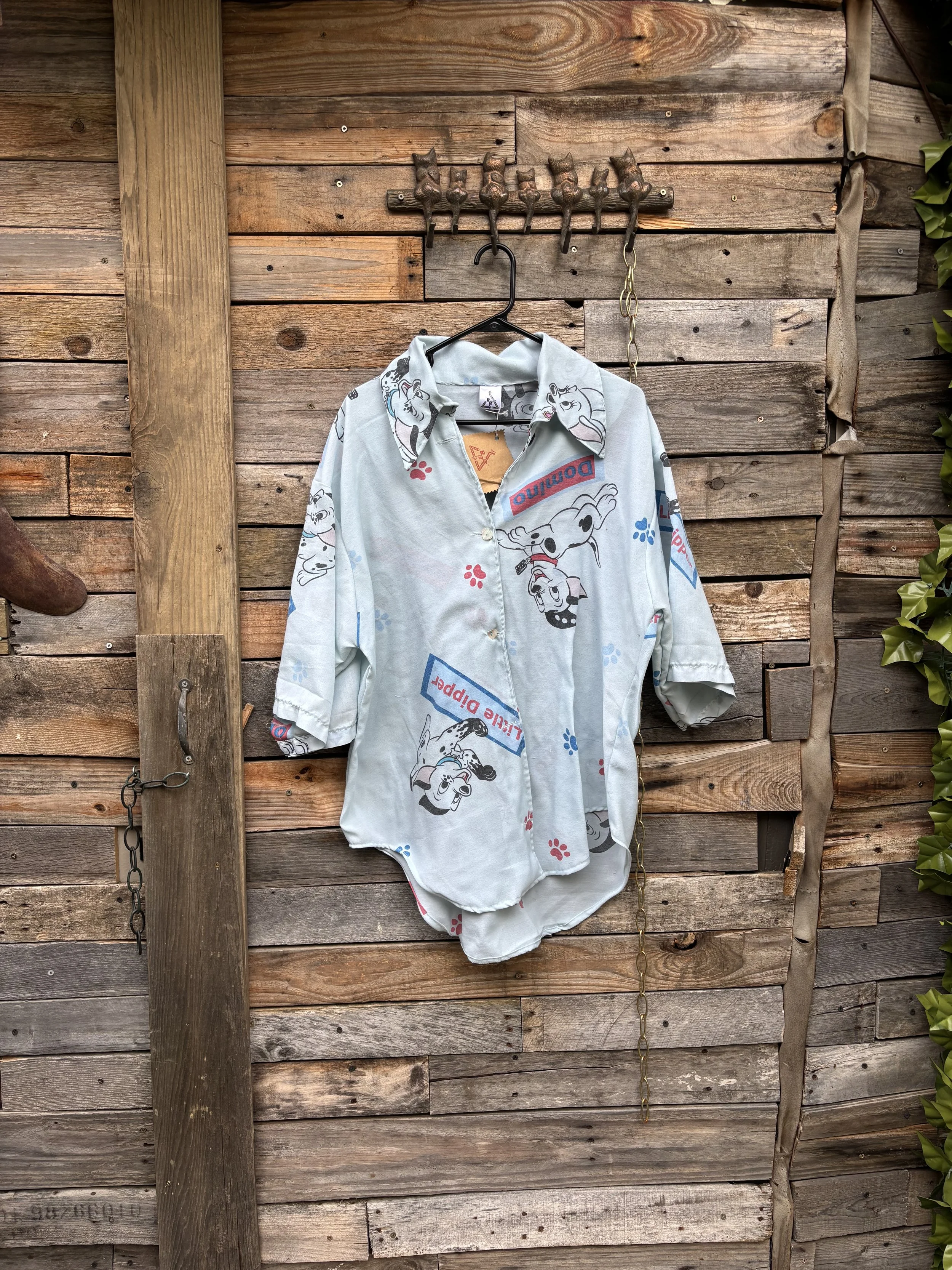 Pale Blue 101 Dalmatians Button Up Shirt