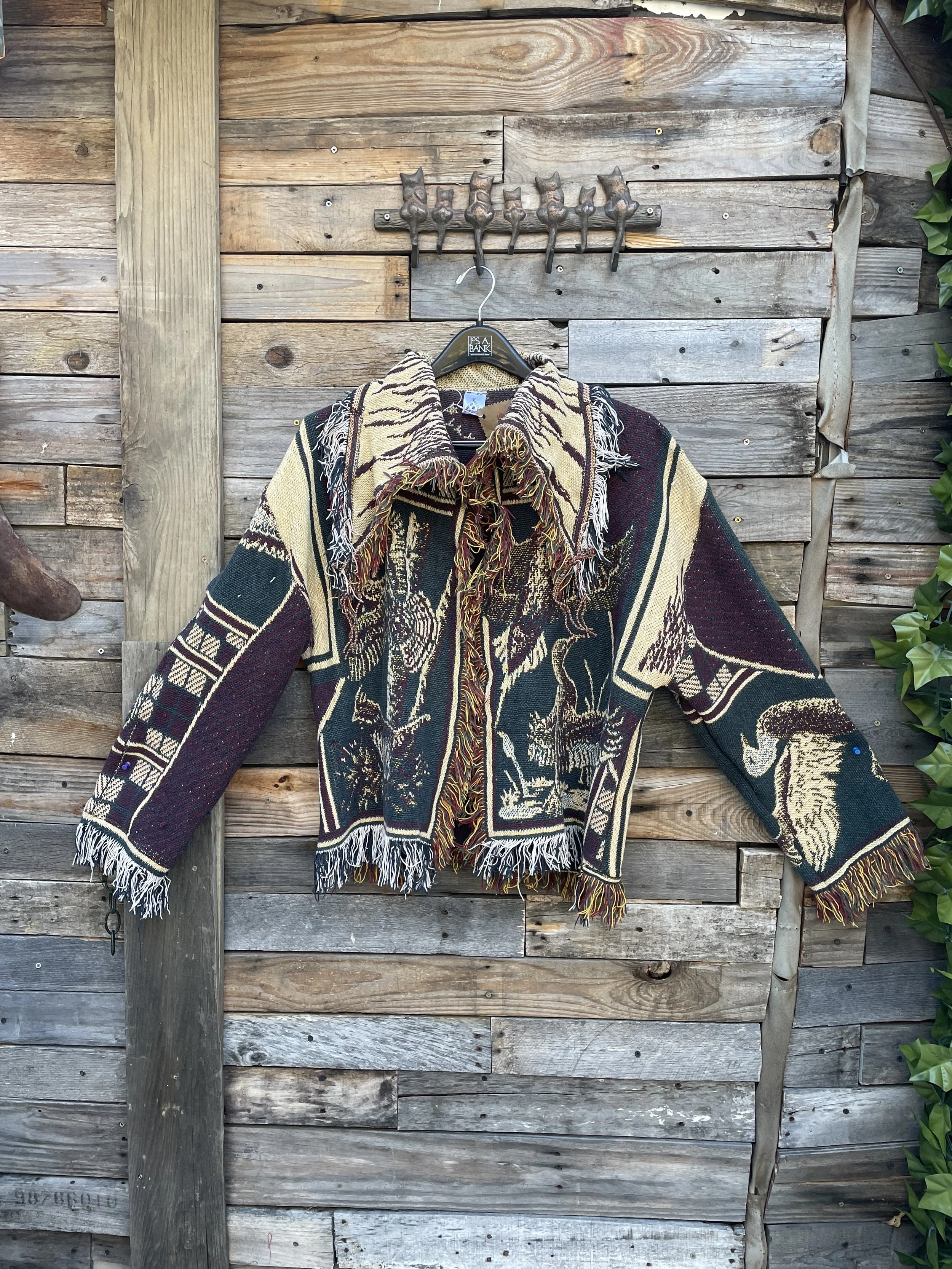 Grandpa & Ducks Tapestry Cardigan