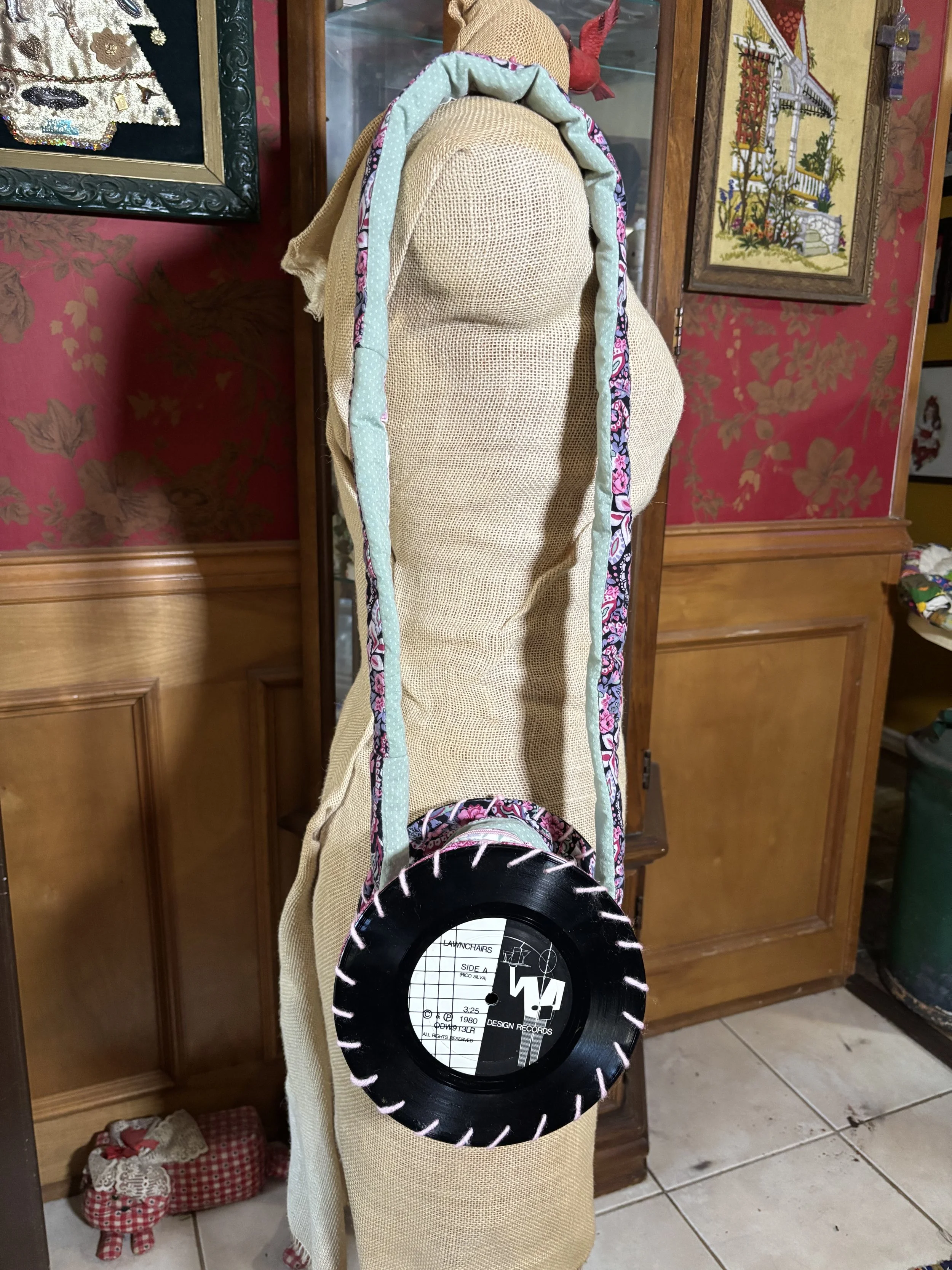 Quilted Small Record Bag