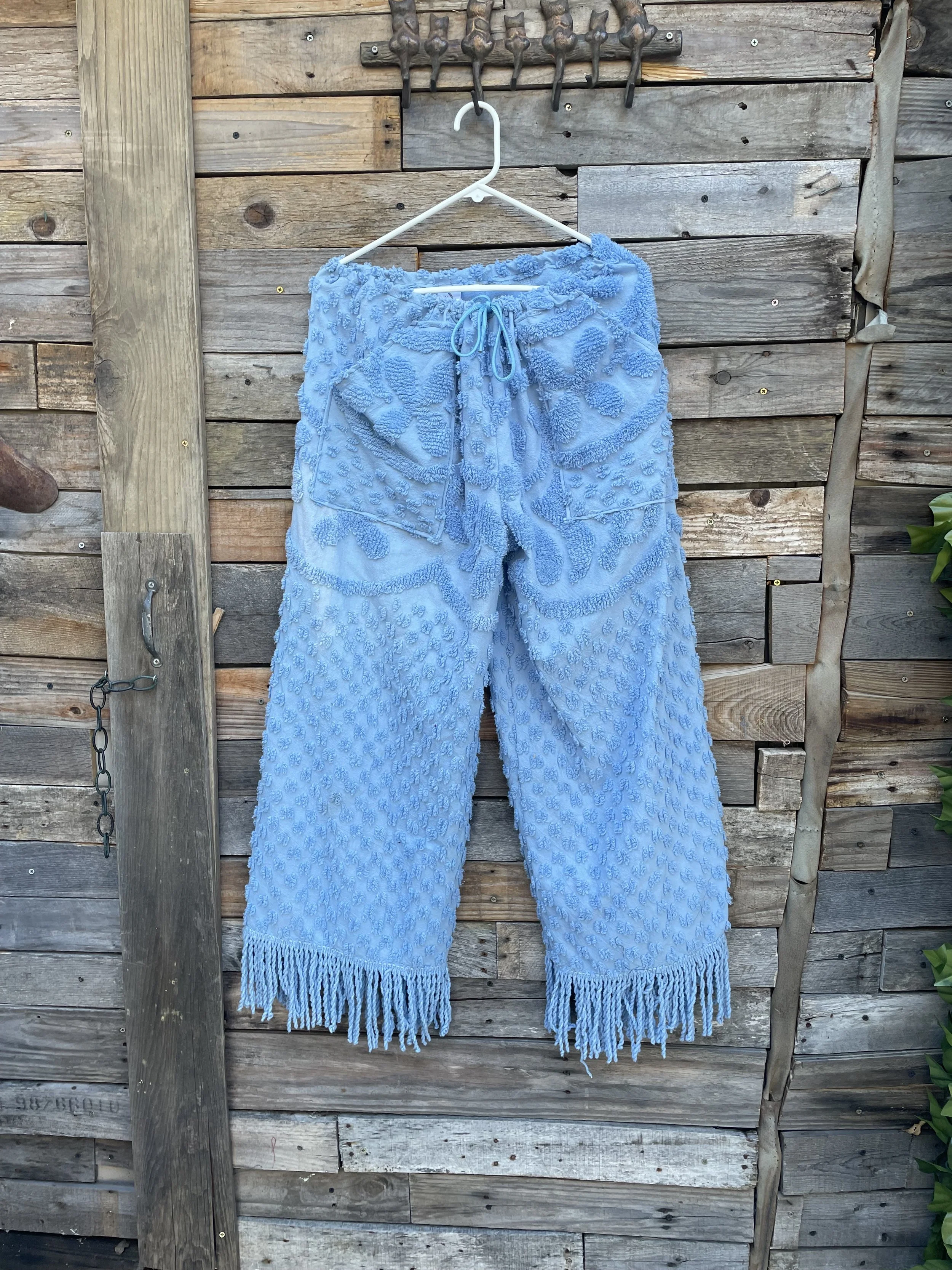Blue Chenille Pants