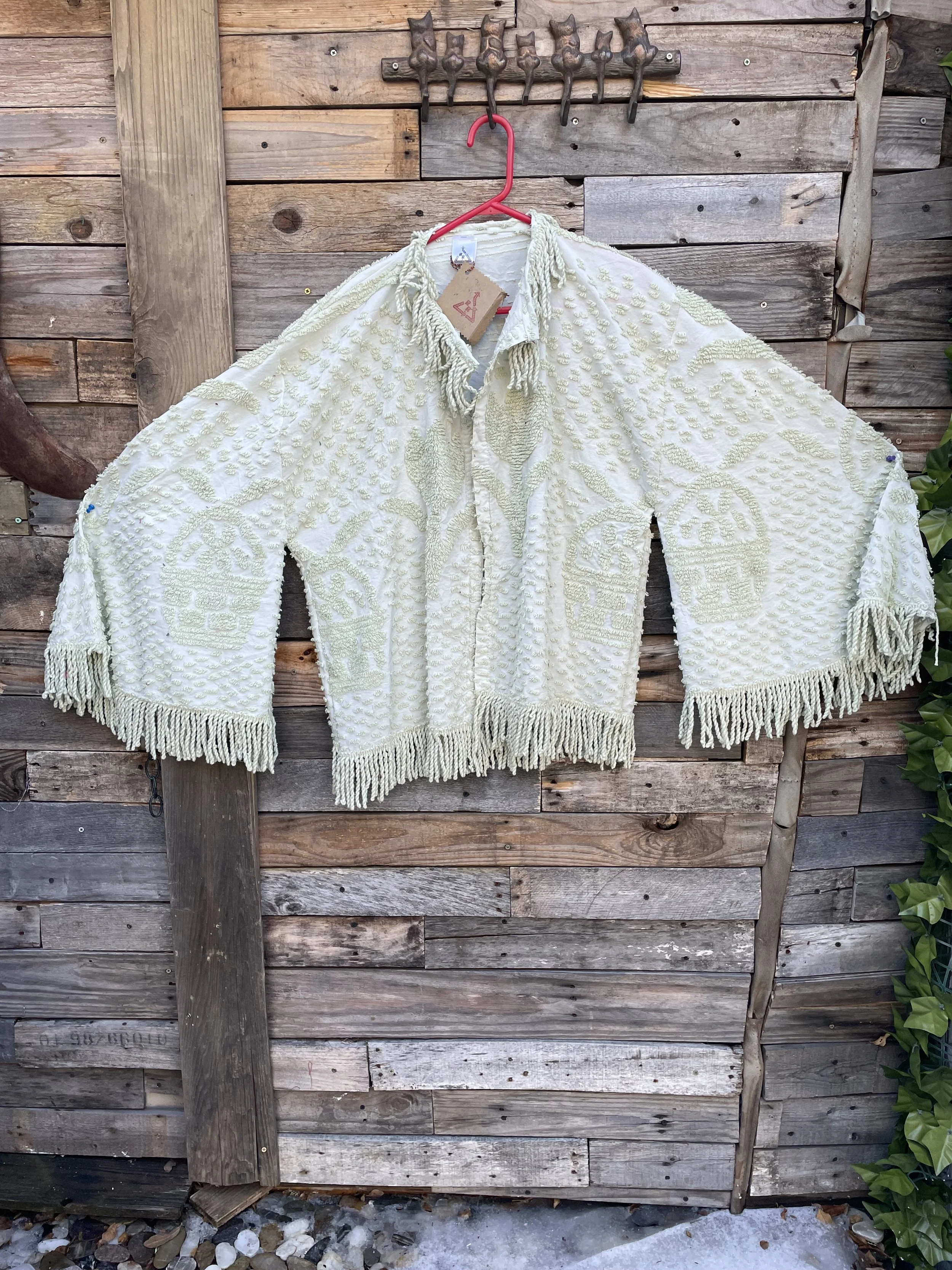 Sage Green Chenille Batwing Cardigan