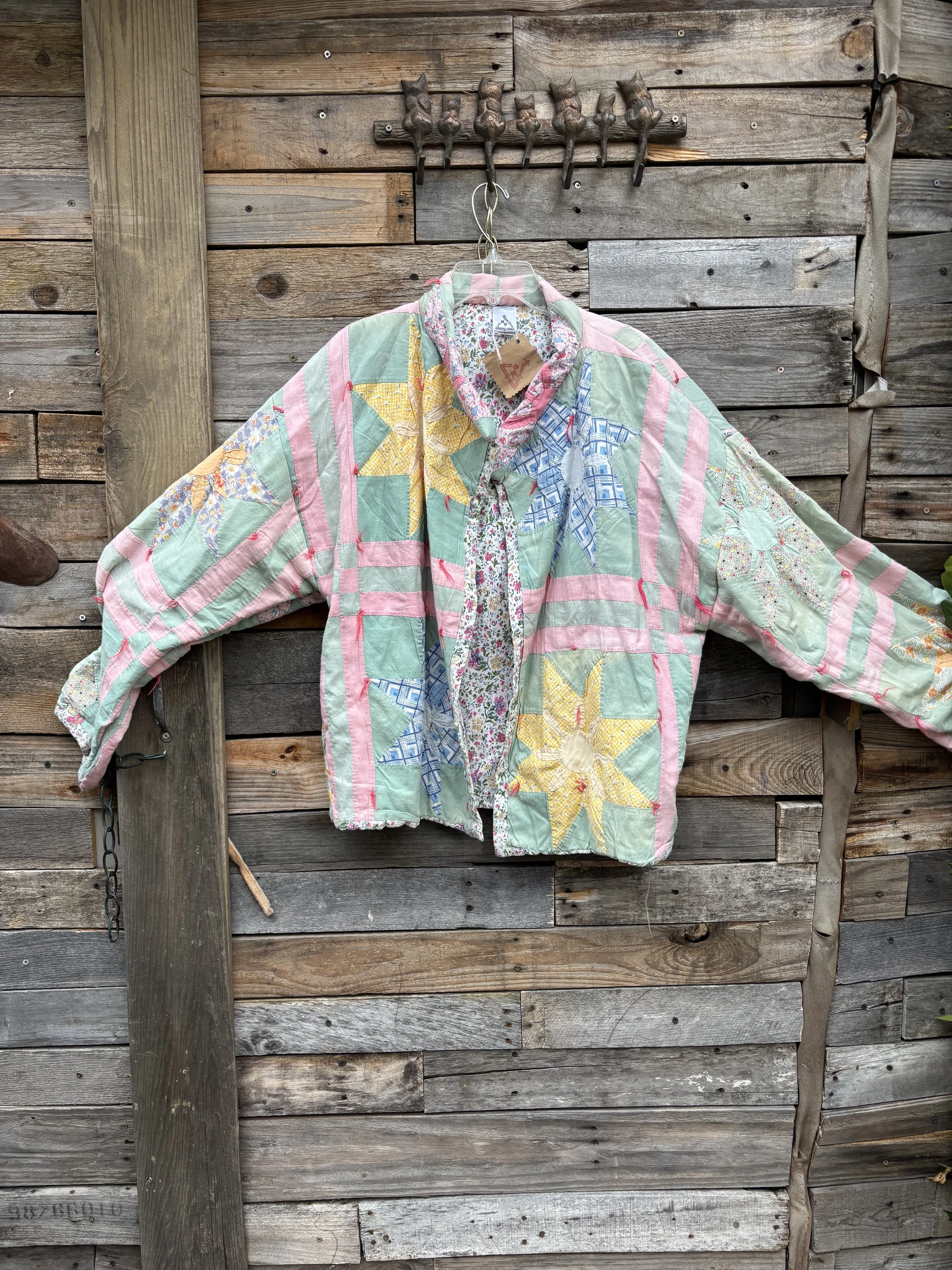 Pale Green Quilted Jacket