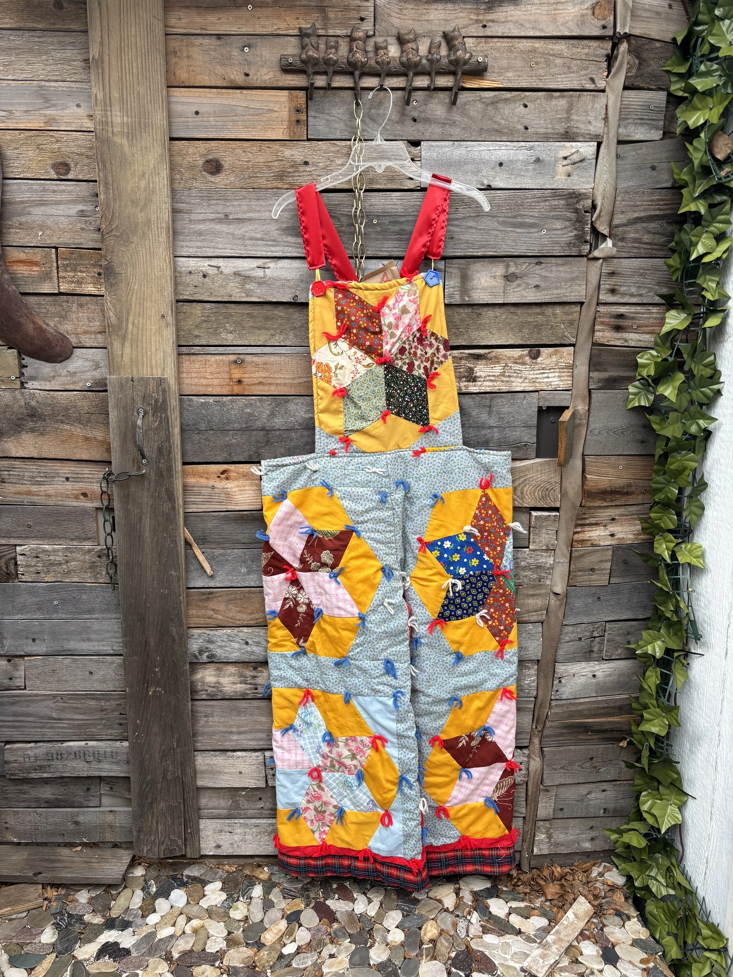 Primary Colors Quilted Overalls