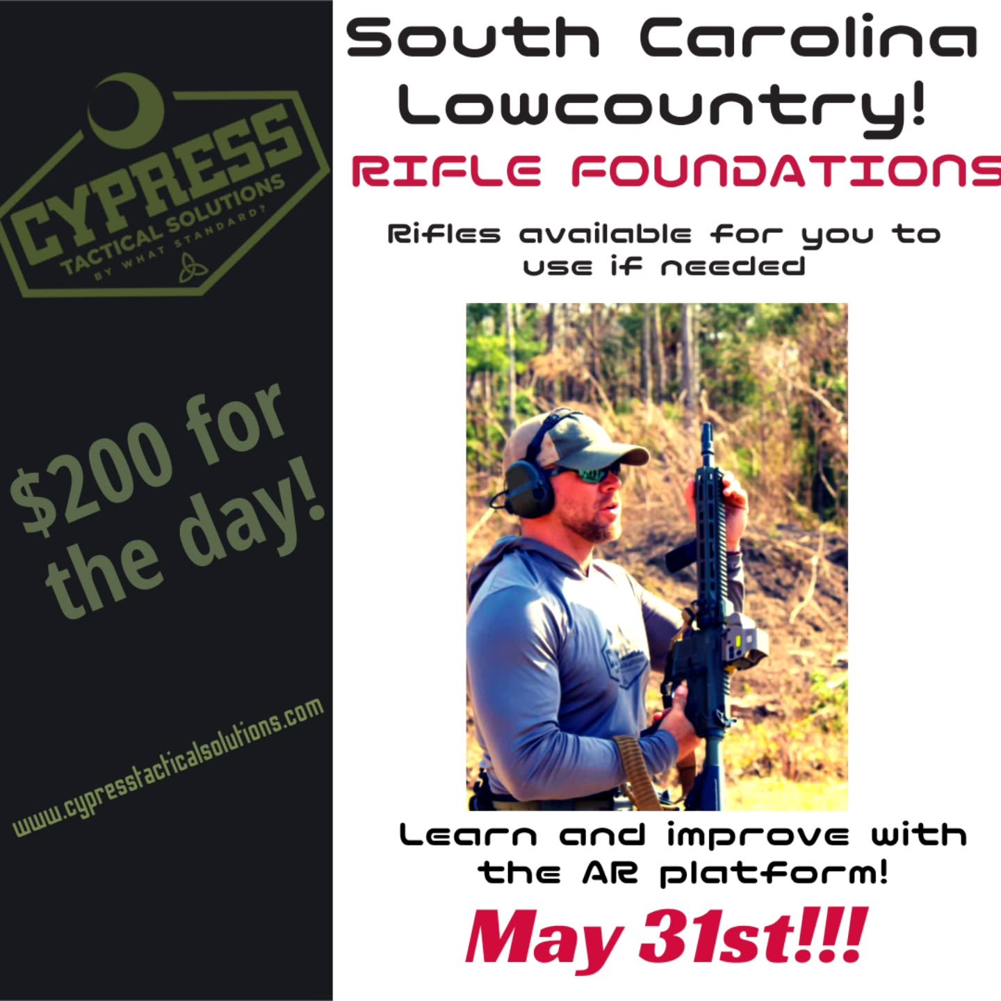 &quot;The Sumter&quot; is a Rifle Foundations class that is designed for anyone wanting to better understand and improve in the fundamentals of shooting the AR platform. Whether you're experienced or new to carbine rifles, you'll enjoy this class. Al