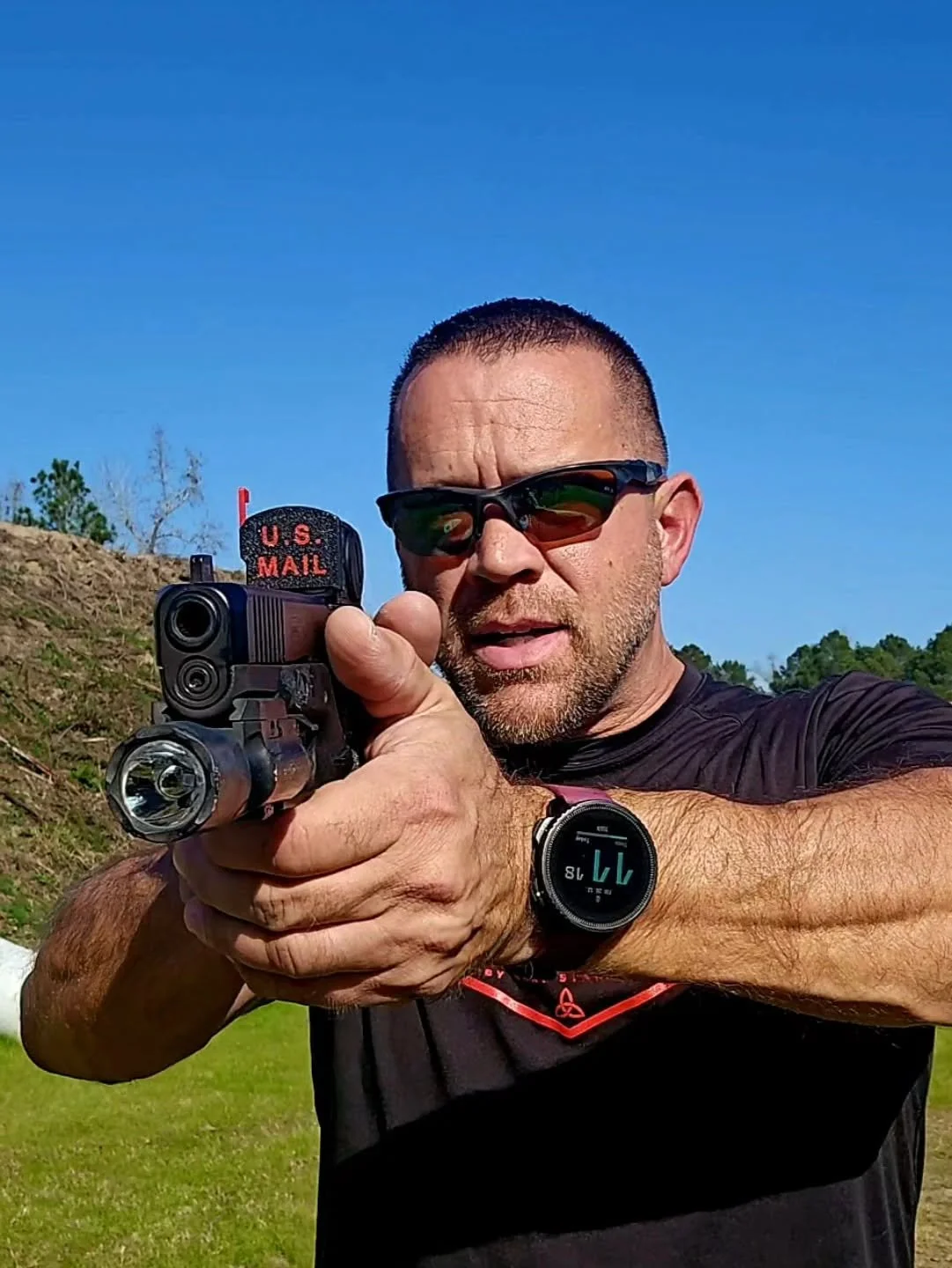 Occlusion of your optic will force you to remain target focused. This is a huge benefit of shooting with optics as it's easier to shoot with both eyes open and with focus remaining on the target. Even out to further distances. Occlusion should be don