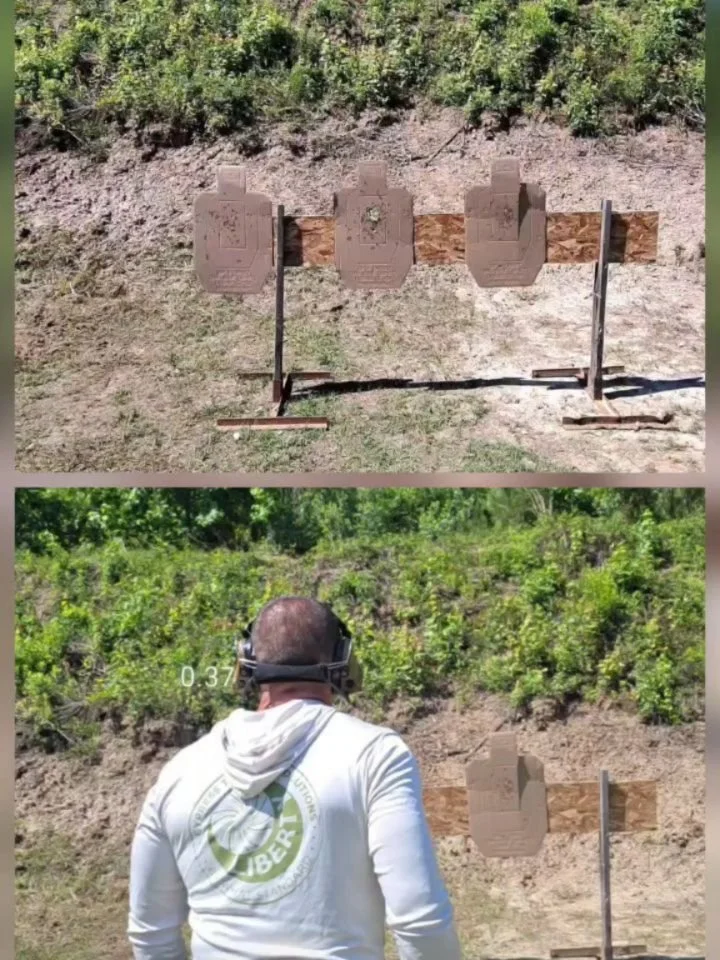 Range Report: It's been a while since I've posted about my own progress and failures with training. I've been working on more control with more speed lately. Today I worked on multiple target engagements and Bill Drills with both pistol and rifle. (A