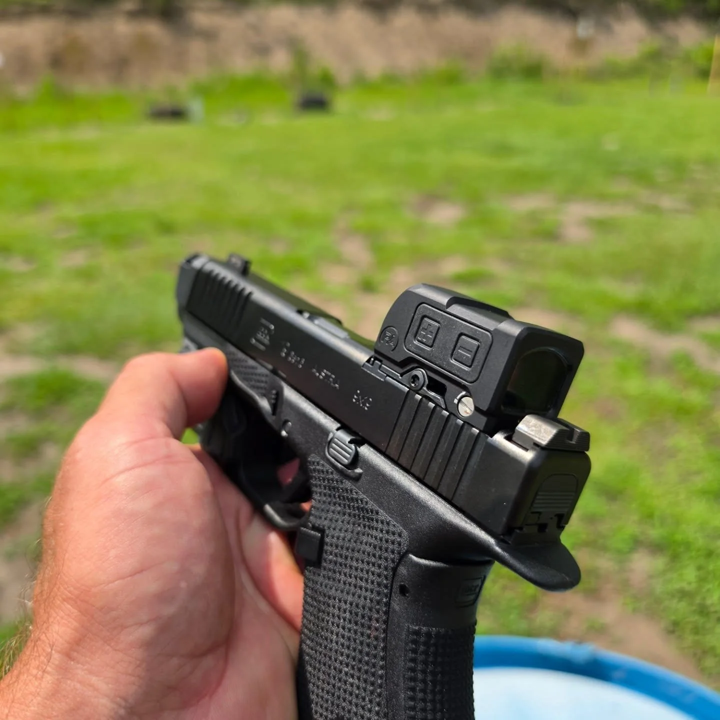 Finally got to see one one these in person today while coaching during a private session. The  @primaryarms_optics PLx HTX with ACSS Vulcan Reticle is a higher tier red dot for pistol optic with a very robust installation system and quality build. It