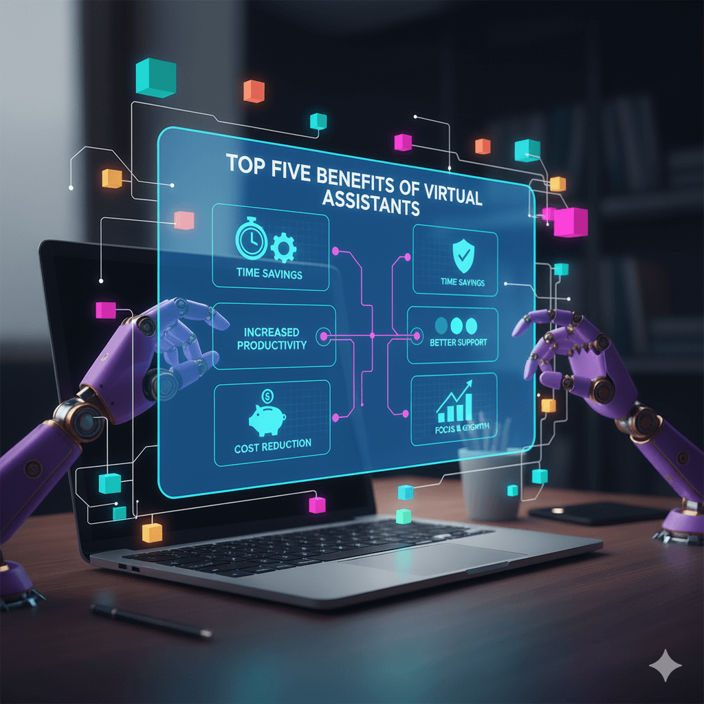 Top 5 Benefits of Virtual Assistants