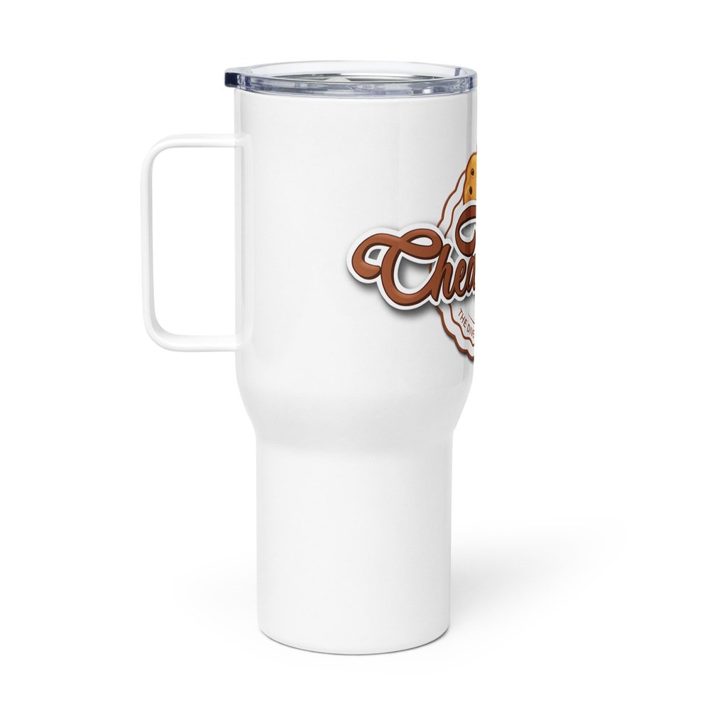 Cheat Treats Travel mug with a handle  Cheat Treats LLC