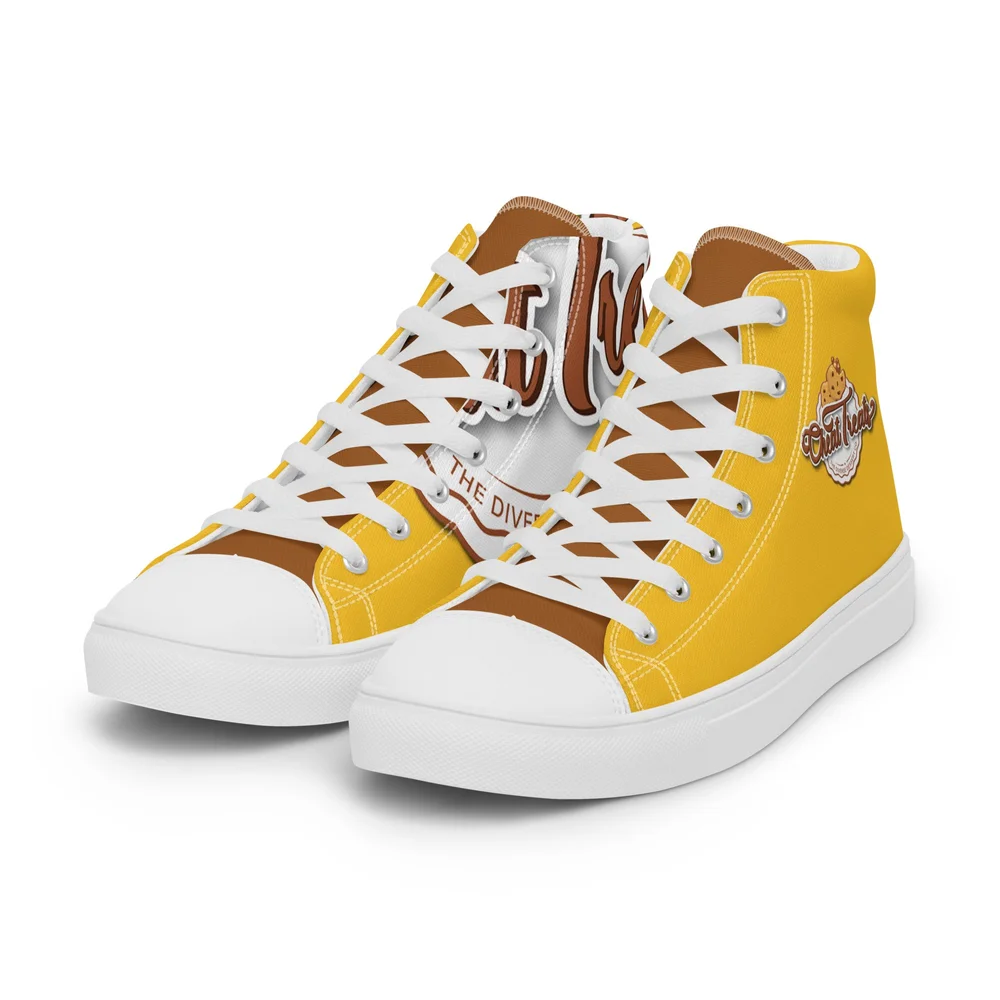 Men's high top canvas shoes — Cheat Treats LLC - Main Image