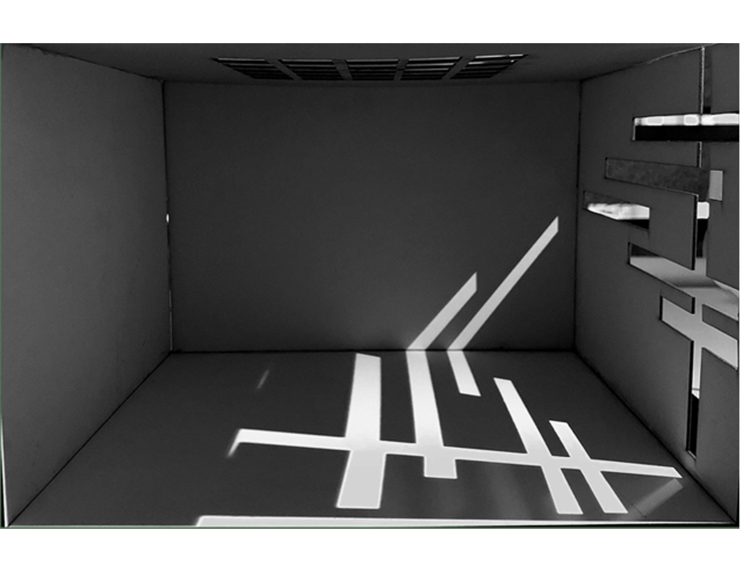 Light Model of wall opening/ fenestration - Auditorium Space