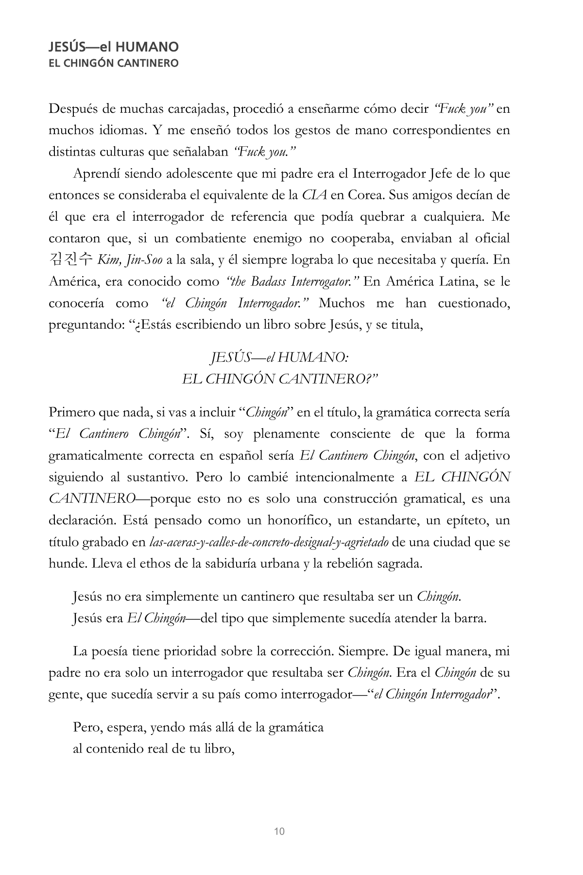 CHINGÓN 10