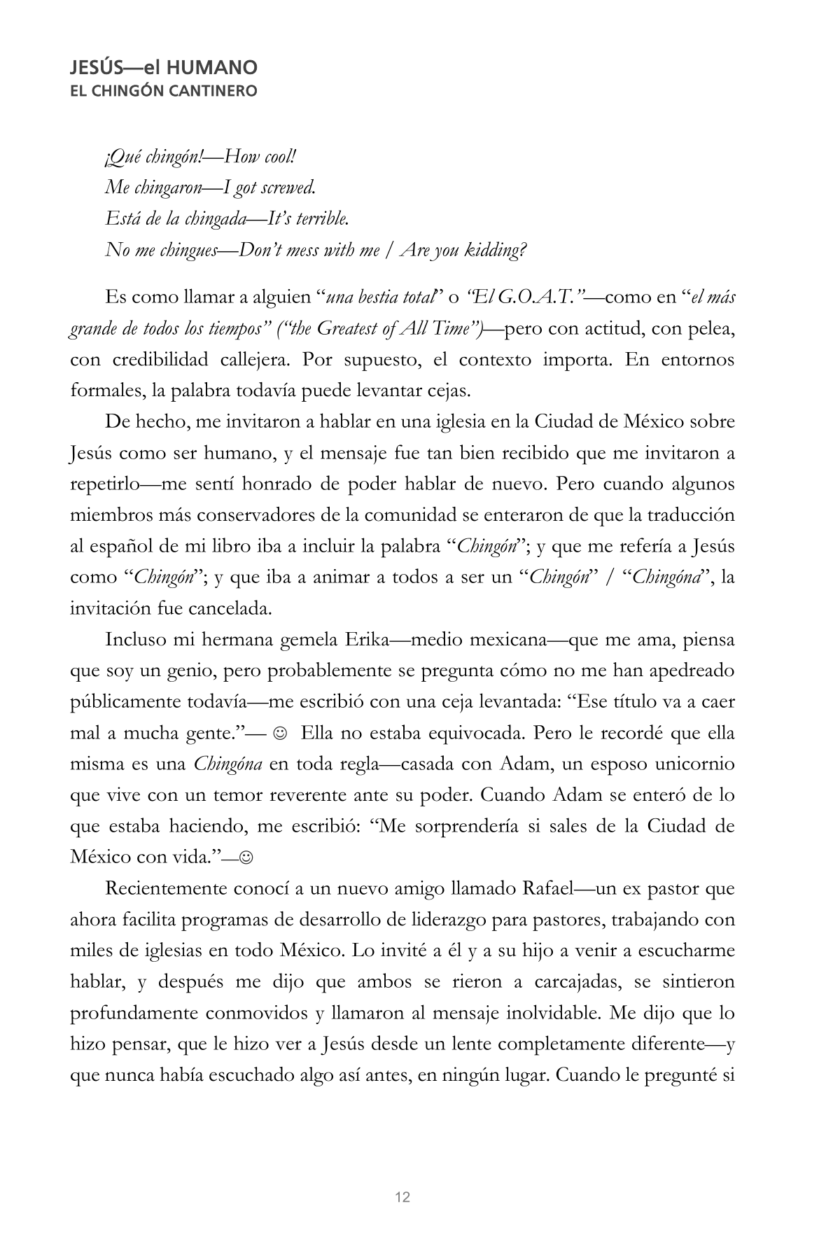 CHINGÓN 12