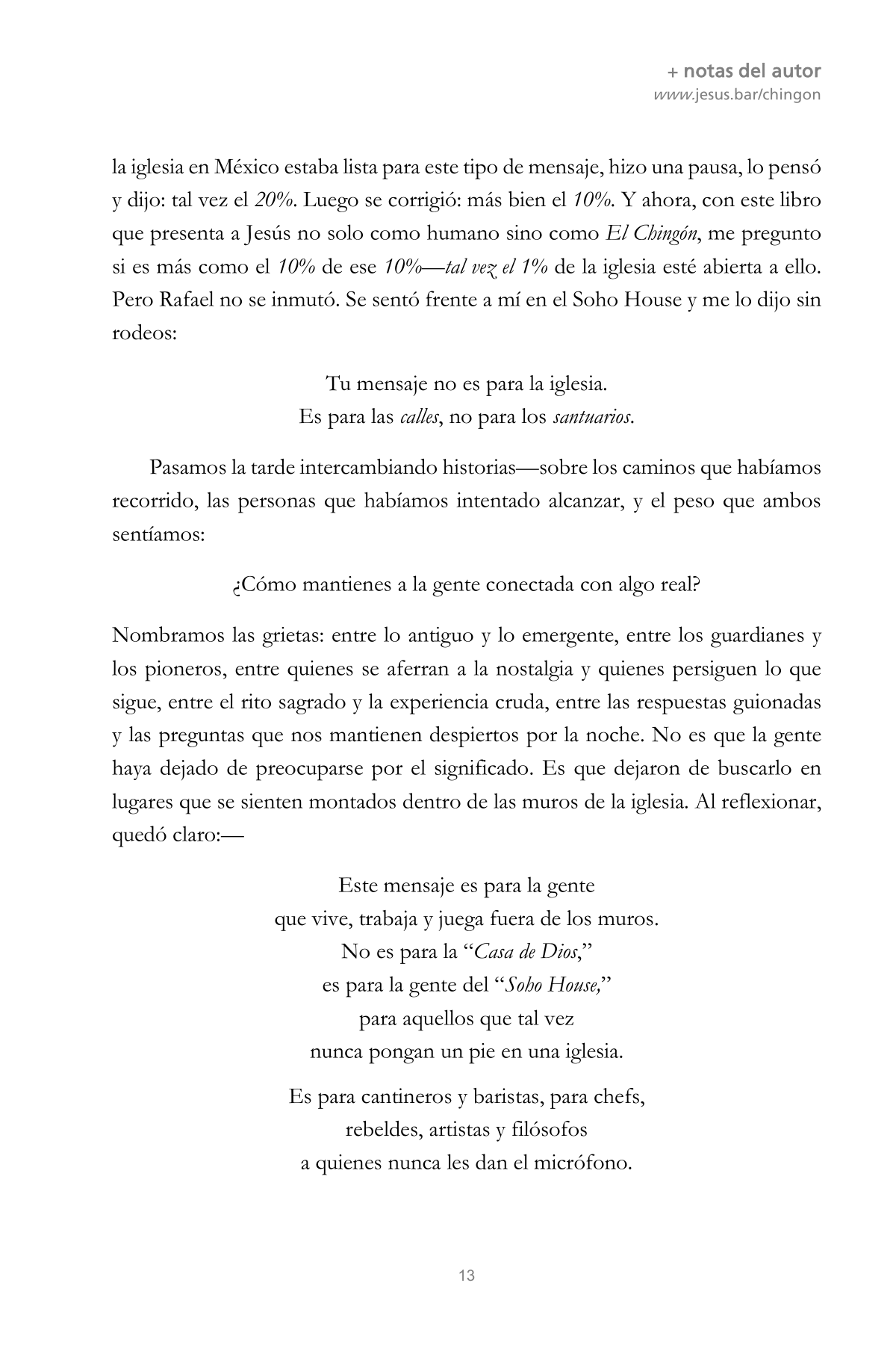 CHINGÓN 13