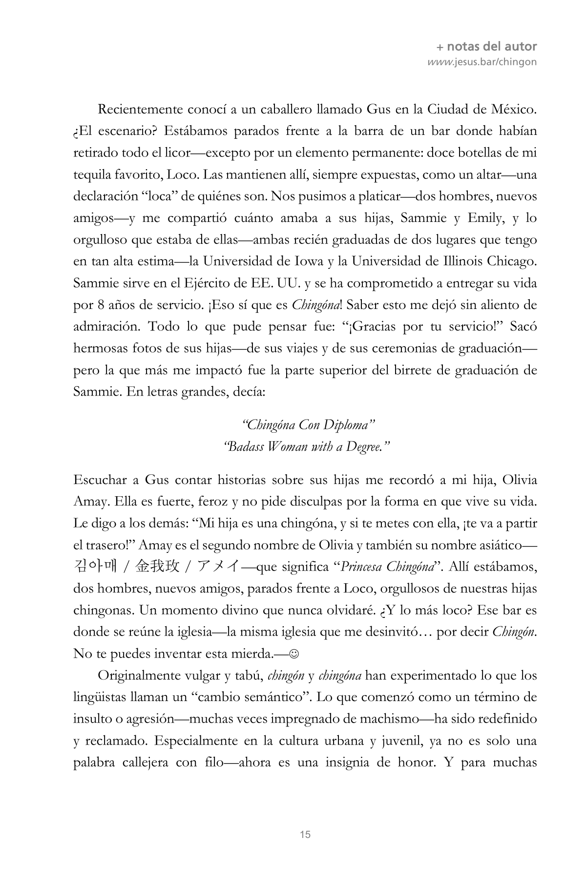 CHINGÓN 15