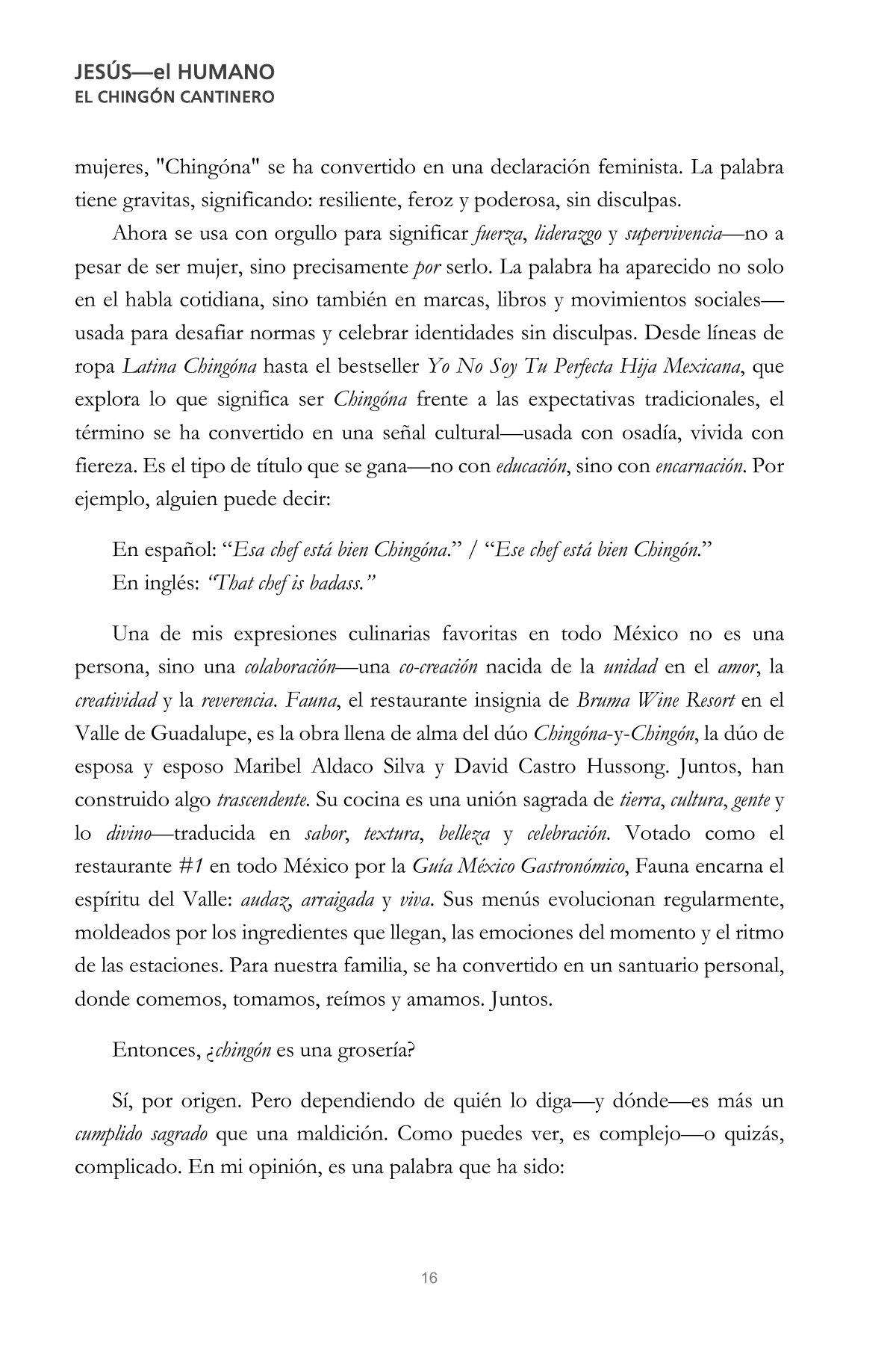 CHINGÓN 16