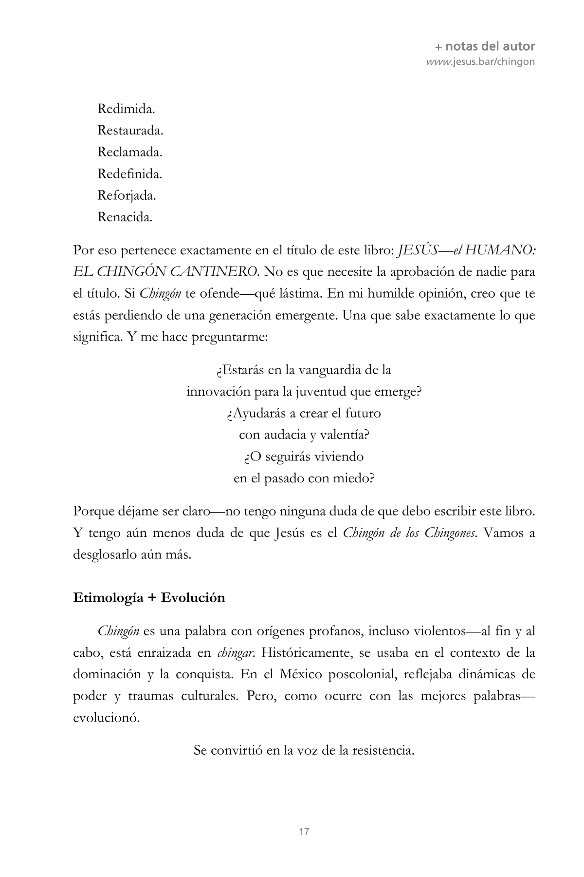 CHINGÓN 17