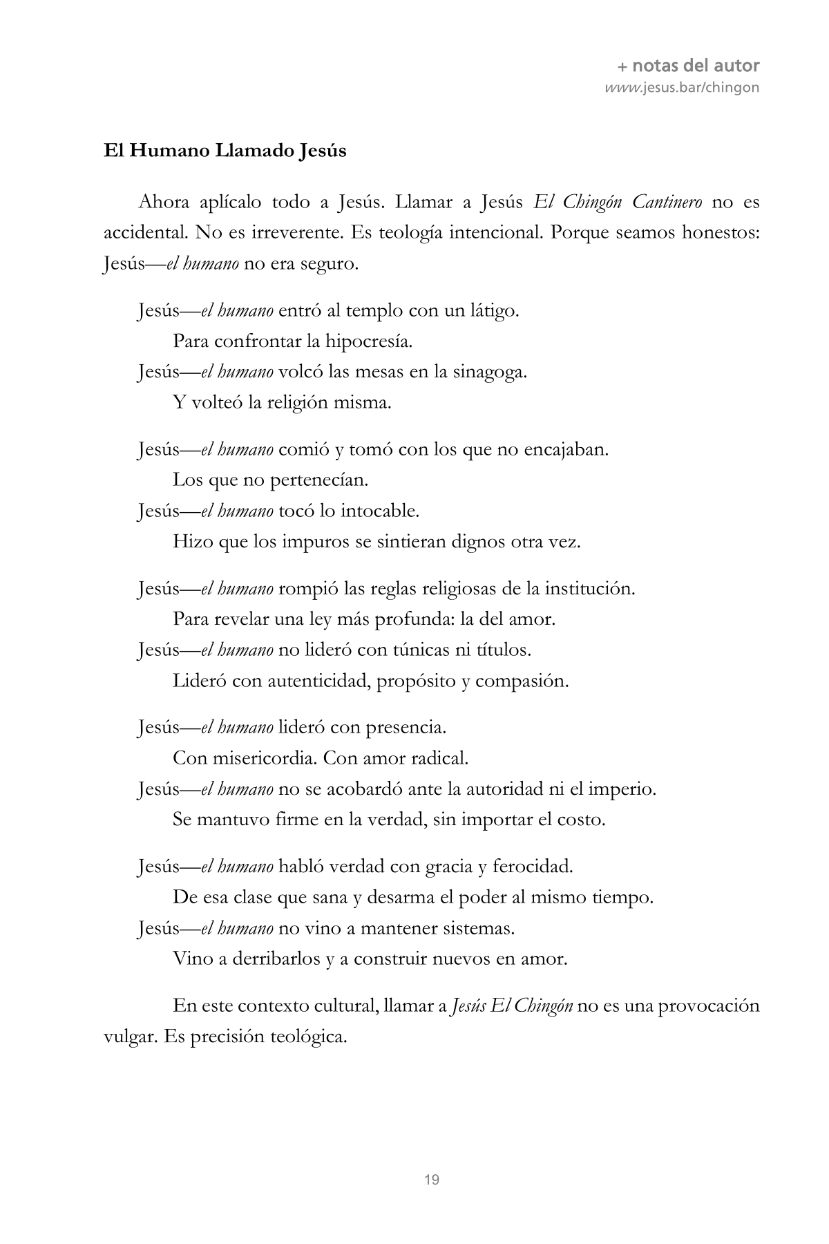 CHINGÓN 19