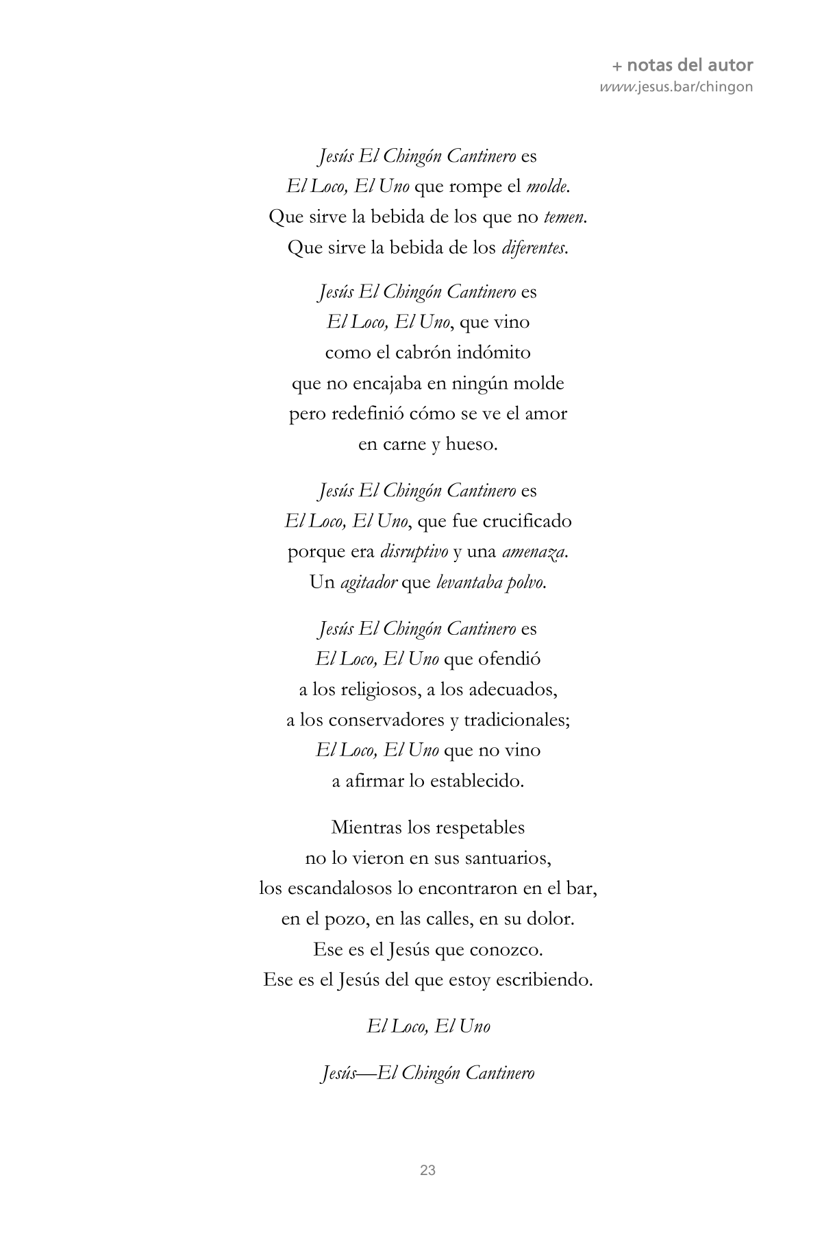 CHINGÓN 23