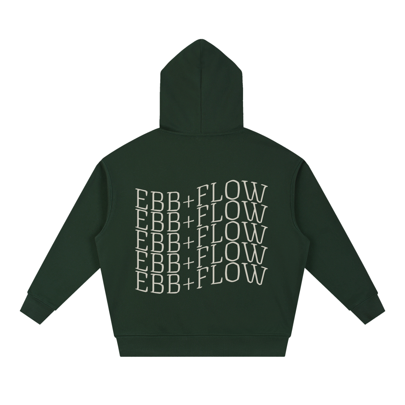 "Flowing, not Forcing" Boxy Heavyweight Drop-Shoulder Hoodie