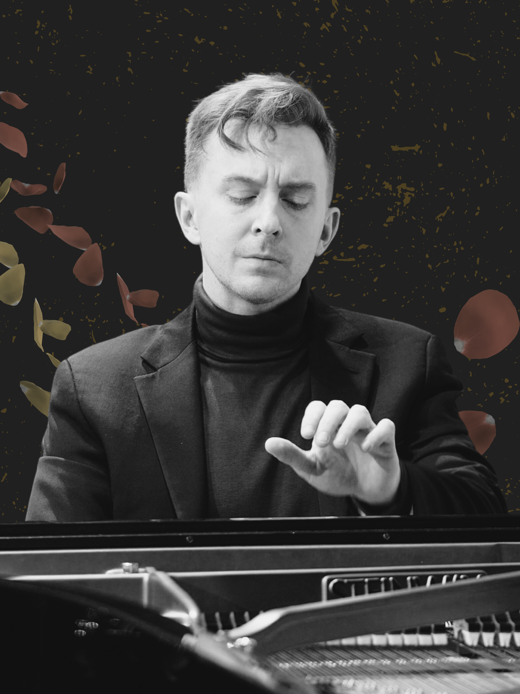 Clair-Obscur Concert Poster featuring Christopher Goodpasture at Kawai Piano Gallery Plano.