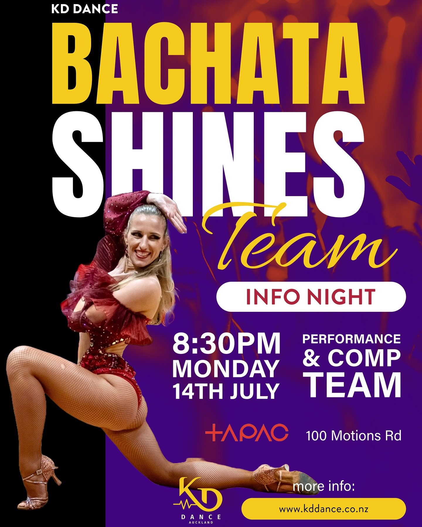 It&rsquo;s showtime baby! ✨ KD Dance Bachata Shines team is here

Have you ever wanted to strut your stuff on stage? Or maybe build you confidence to get up there and give it a go? 

We are thrilled to announce we will be running a bachata shines tea