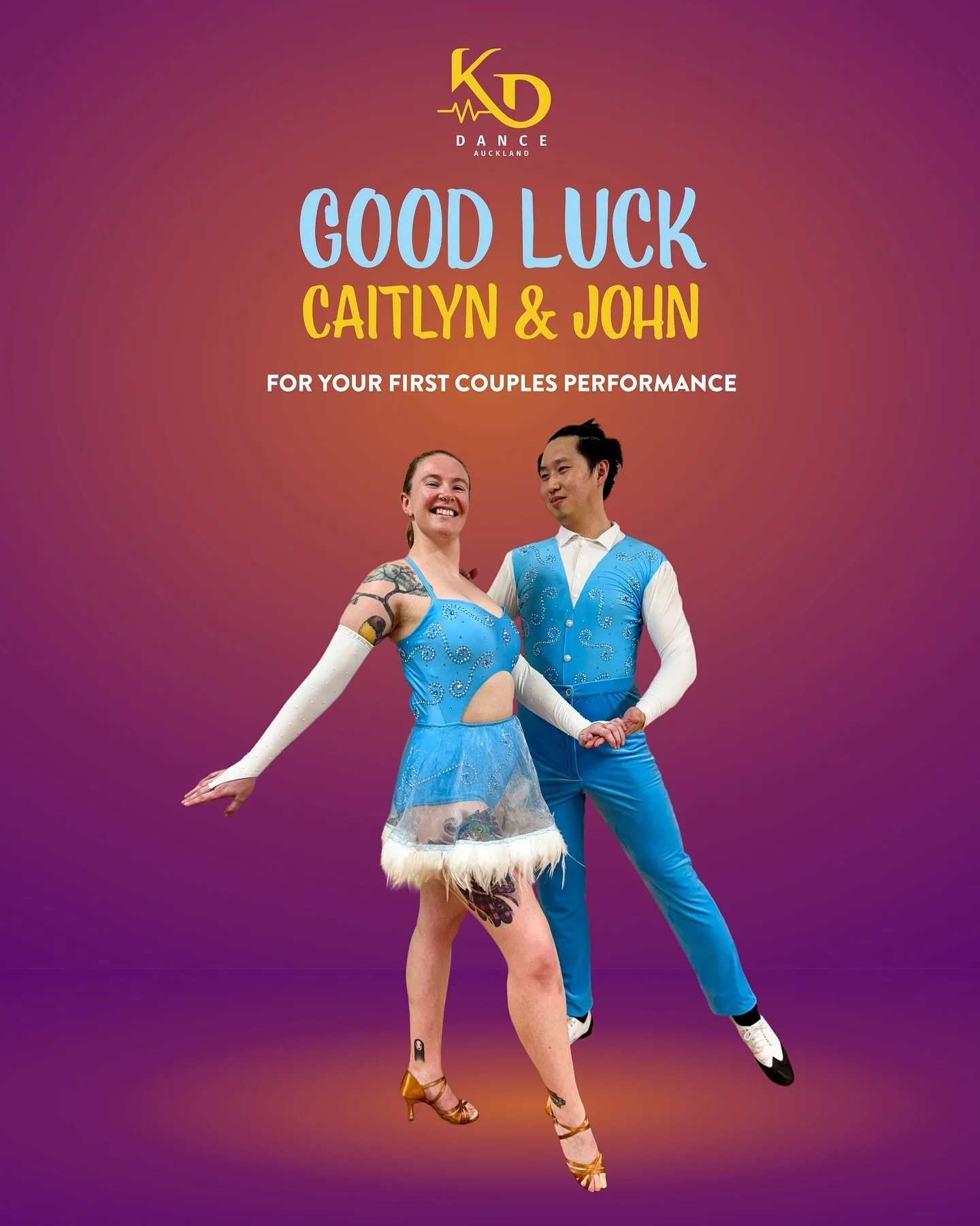 Wishing our students Caitlyn &amp; John good luck for their first performance of their new salsa couples choreography this weekend! We know you guys are going to smash it!