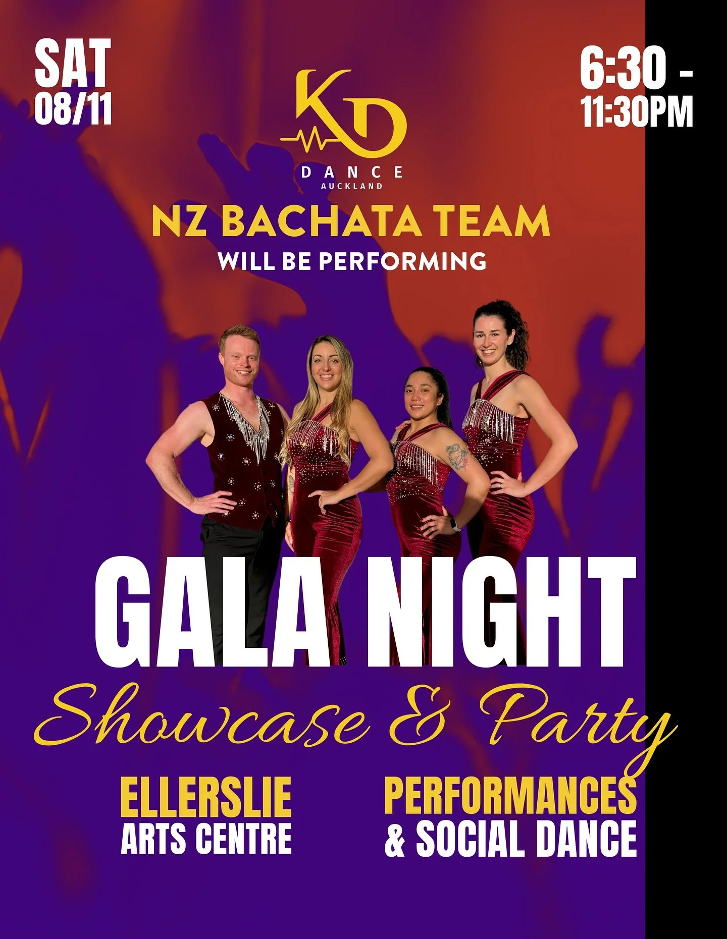 Introducing our incredible dancers who will performing at our Gala Night - Showcase &amp; Party coming up on the 8th of November.

✨Performer Spotlight - NZ Bachata Team ✨

With some new additions to the choreography of TNSNJ, this team is ready to t
