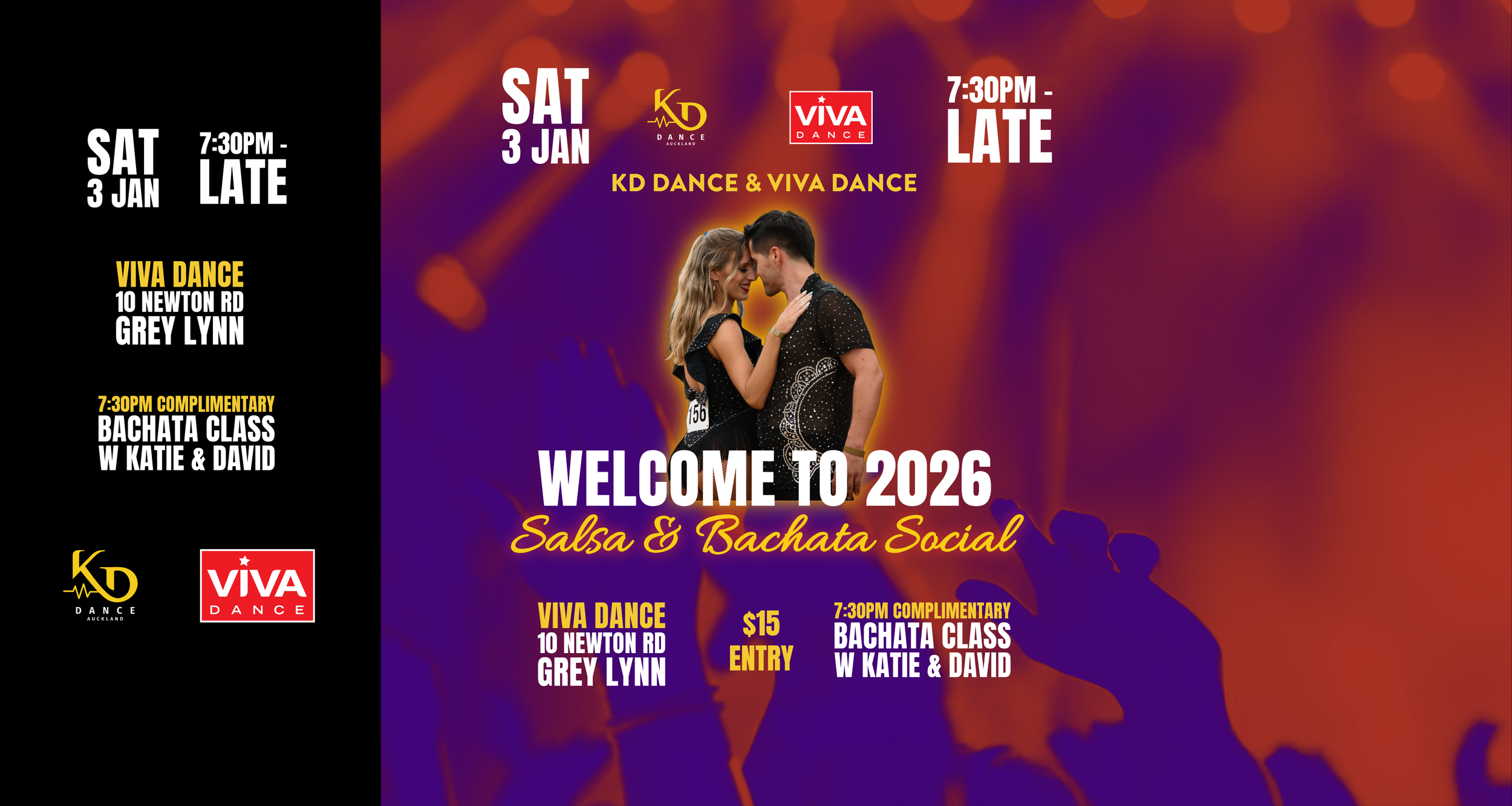 Welcome 2026 - Salsa & Bachata Social