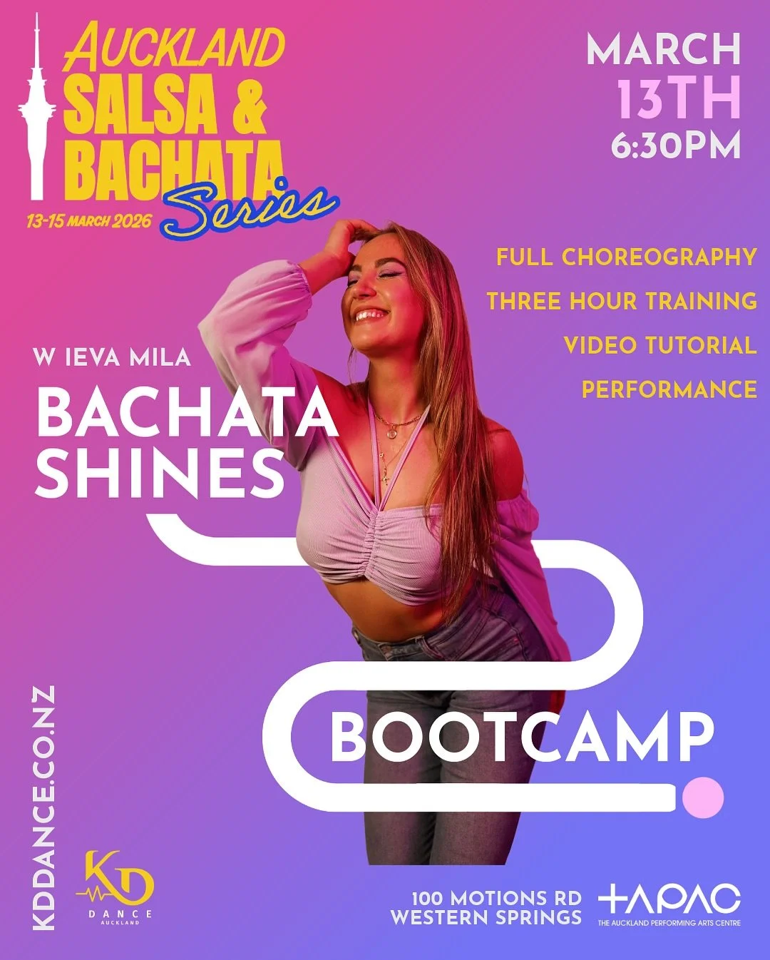 BACHATA SHINES Bootcamp w Ieva Mila 💕

Coined the Queen of Bachata in Australia, this is an experience you do not want to miss.

&ldquo;I empower women because I know how powerful it is to feel at home in your own body. Dance has always been my way 