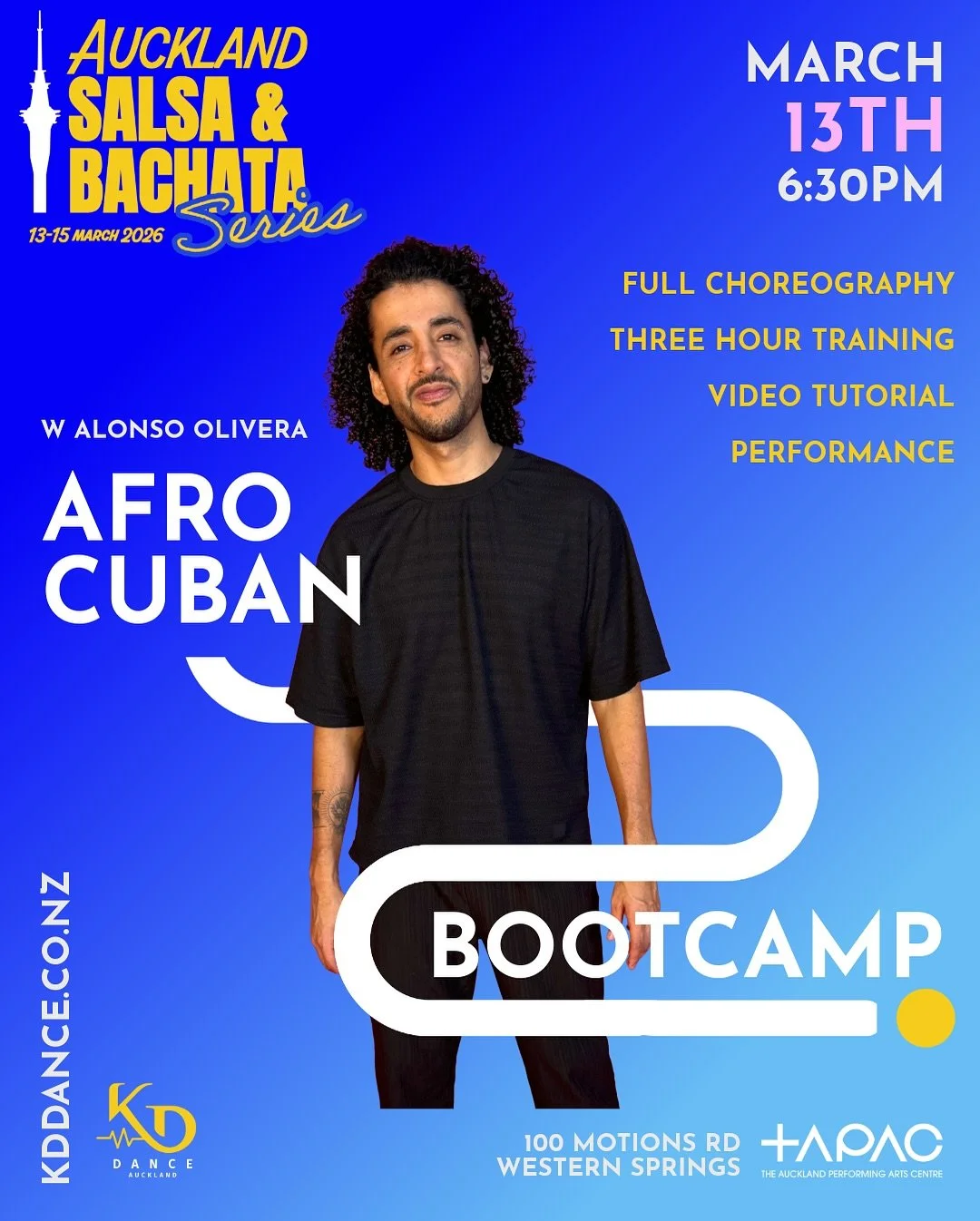 AFRO CUBAN SHINES Bootcamp w Alonso Olivera

This bootcamp is an Afro-Cuban influenced salsa shines experience for improver and above dancers who want to deepen their musicality, musical understanding, and body movement.

The focus is on Afro-Cuban b