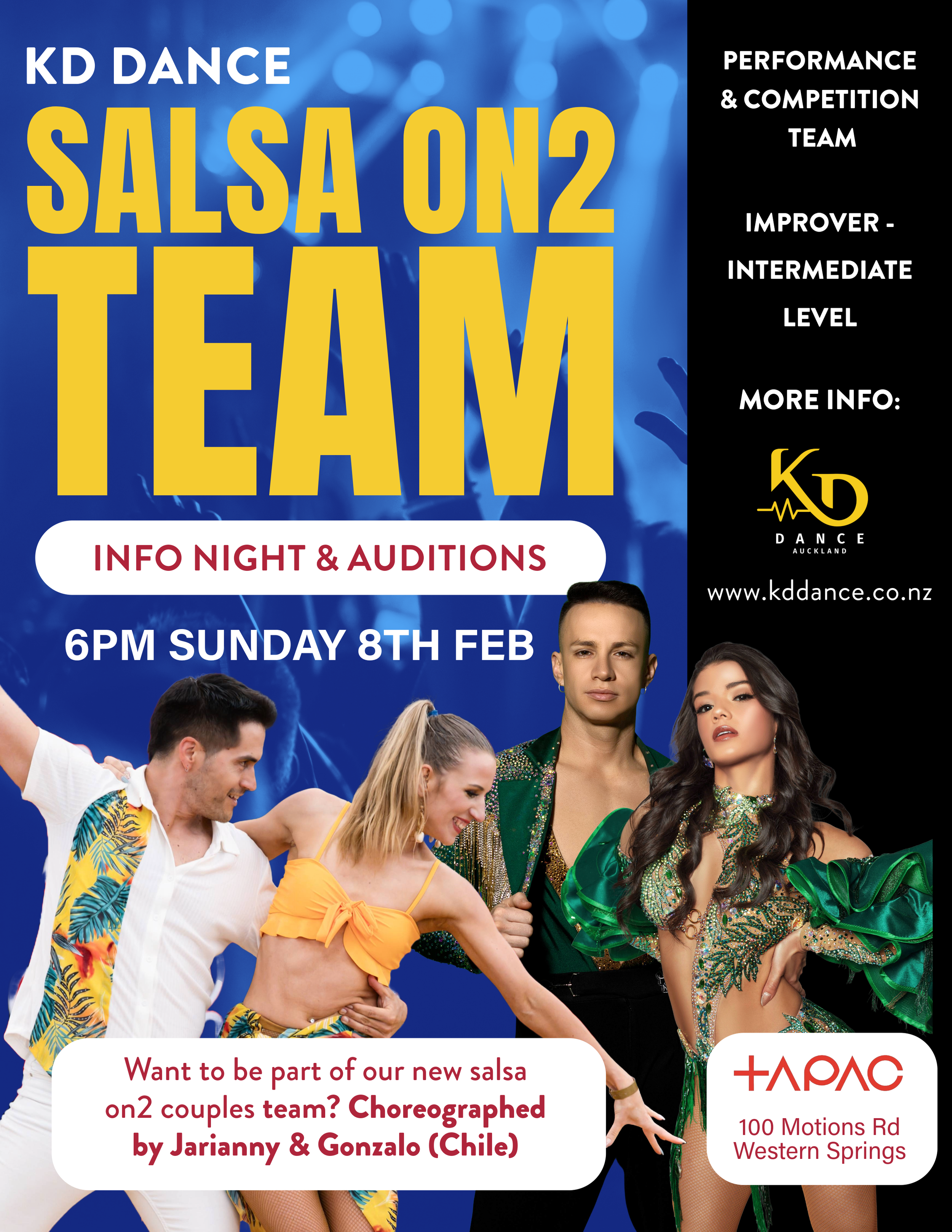 Salsa On2 Couples Team 2026 - Info Night
