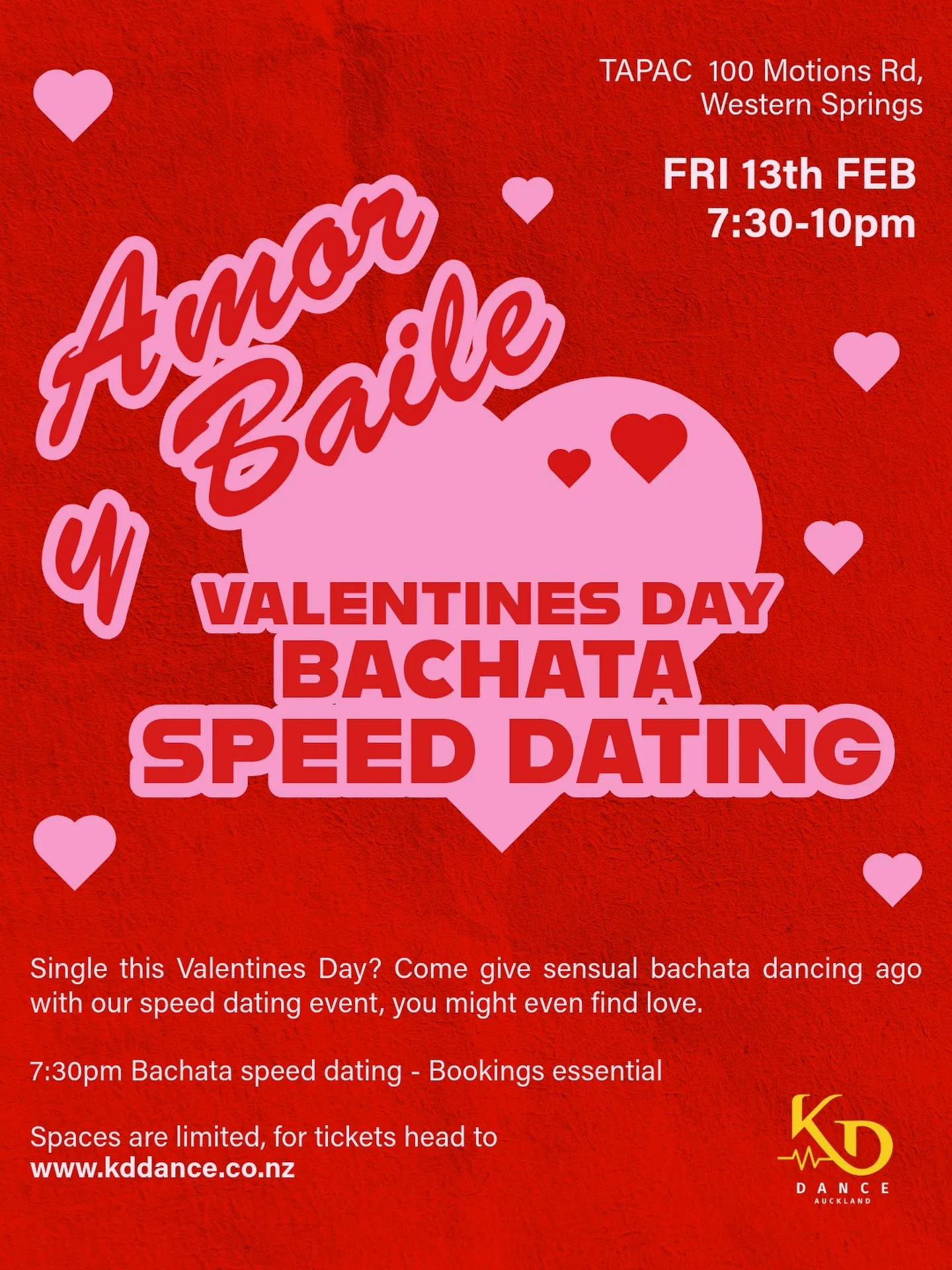 Looking for love or maybe just something fun to do this Valentine&rsquo;s Day? We&rsquo;ve got you covered with a one of a kind Speed Dating event, our iconic bachata speed dating is back 💕

Unlike other speed dating events, instead of talking to yo