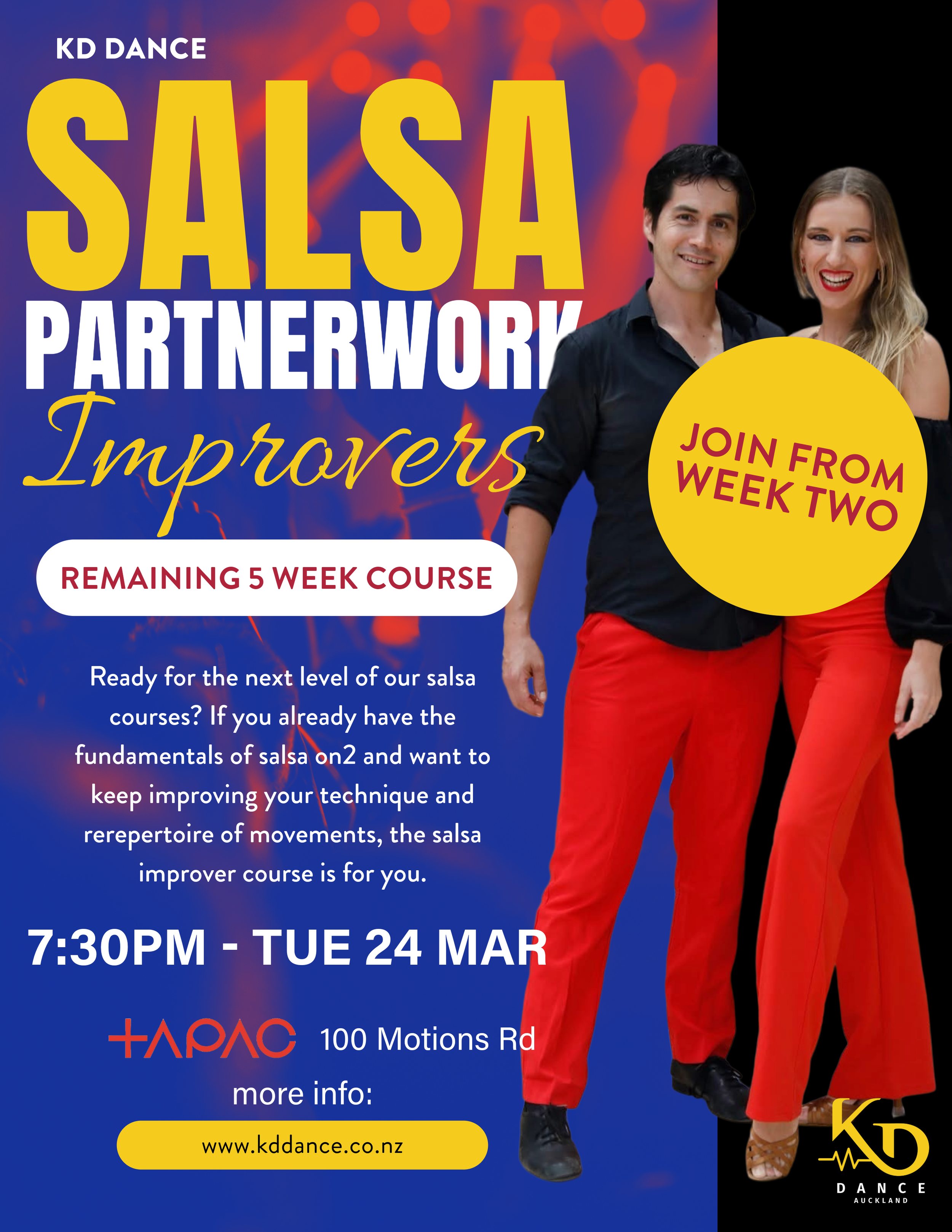 Join from week two - Salsa Partnerwork Improvers