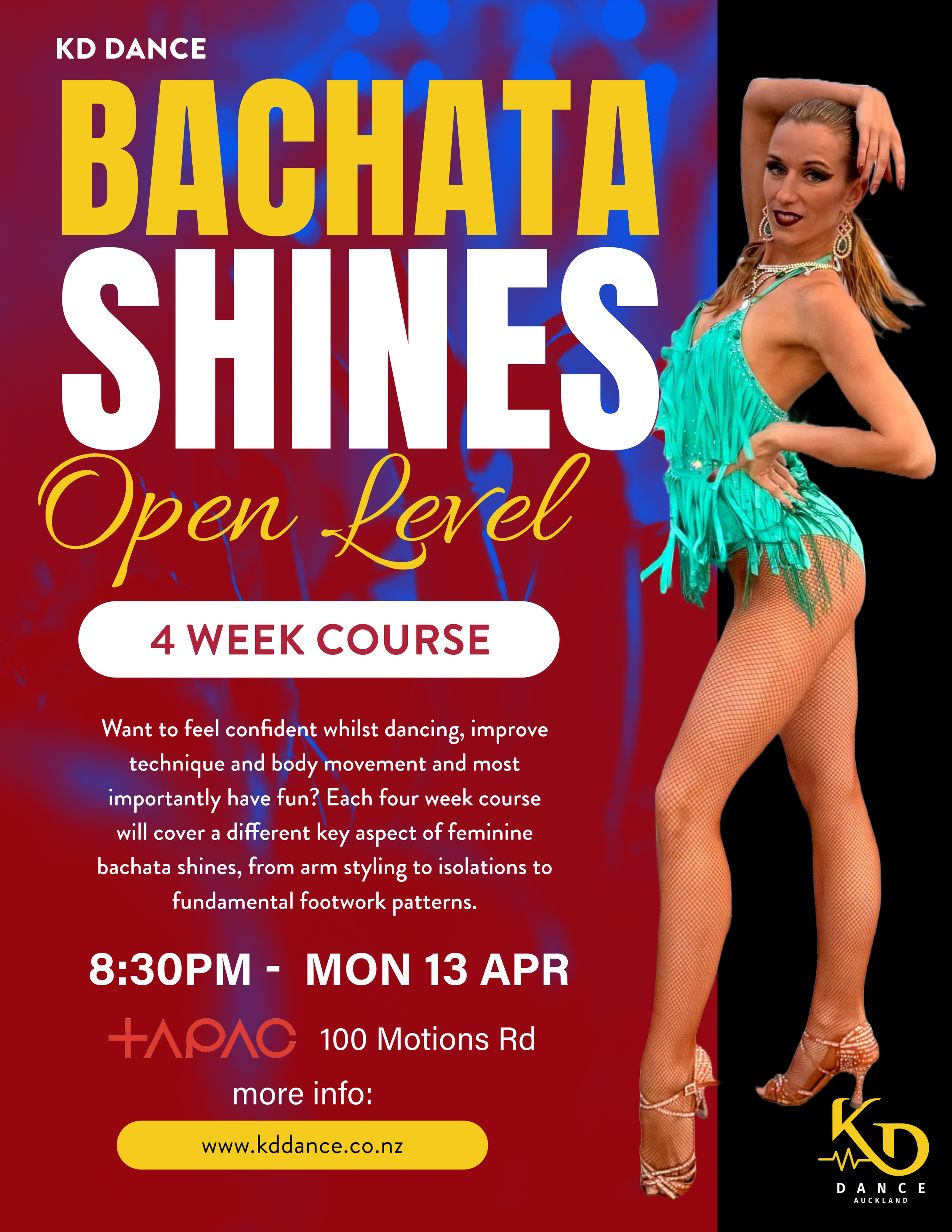 Term 2 - Bachata Shines - Open Level Course