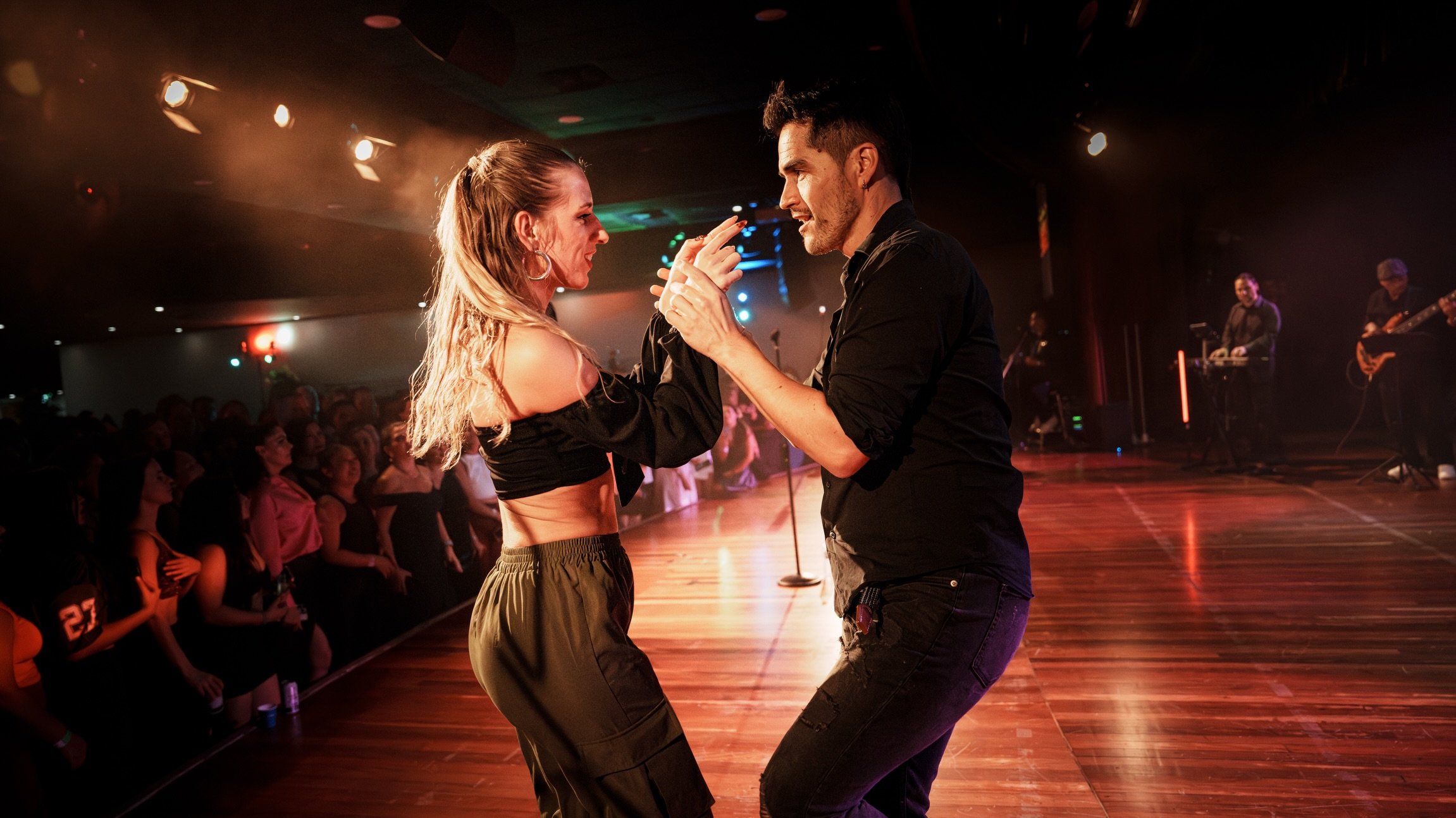 Kewin Cosmos concert @sydneybachatafest - what a dream! 

A very special full circle moment as David and I got invited to dance onstage to our very first pro-am song 🤩 We&rsquo;ve come a long way since then and it was a lovely reminder of the dance 