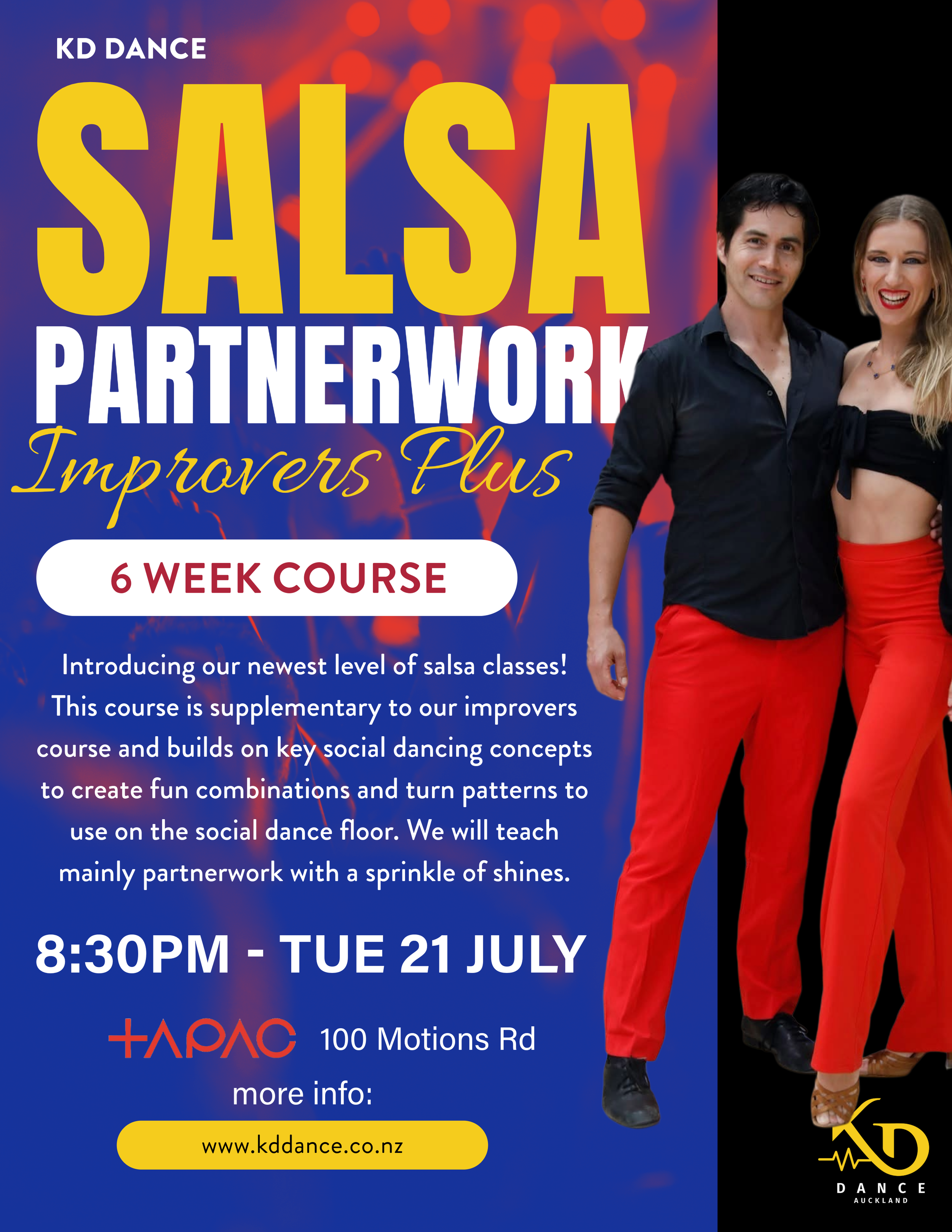 Term 5 - Salsa Partnerwork Improvers Plus Course