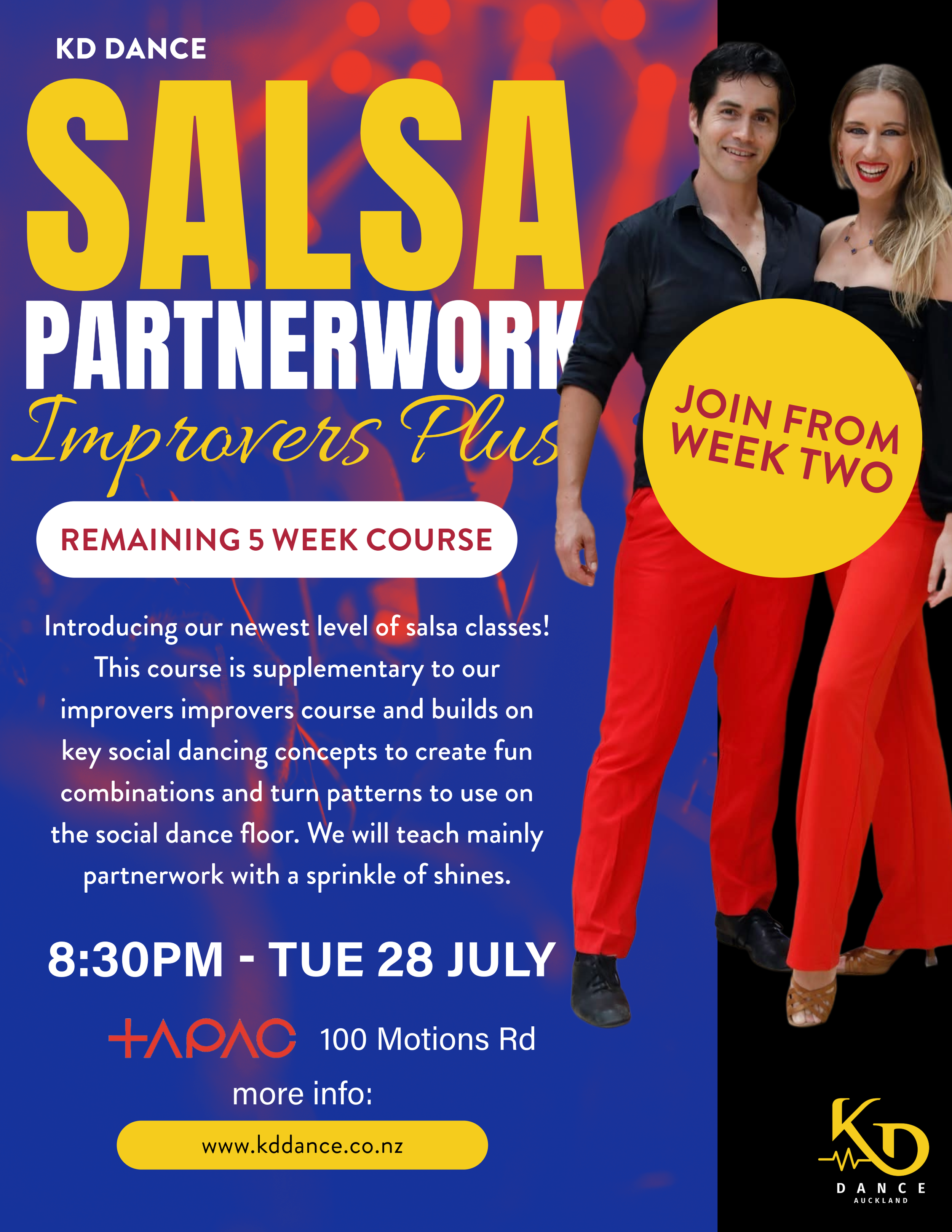 Join from week two - Salsa Partnerwork Improvers Plus