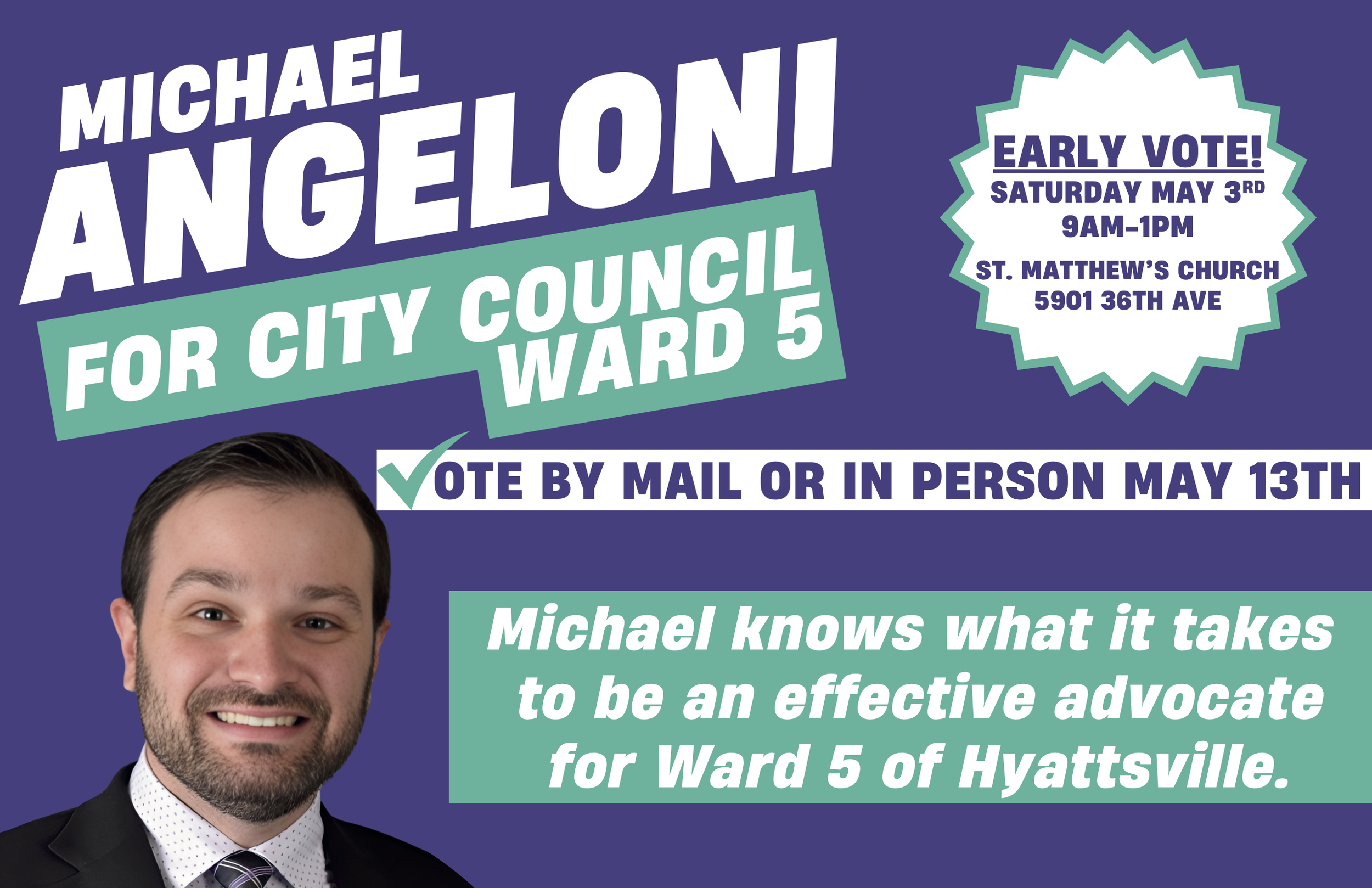 Mailer Front - Michael Angeloni for City Council