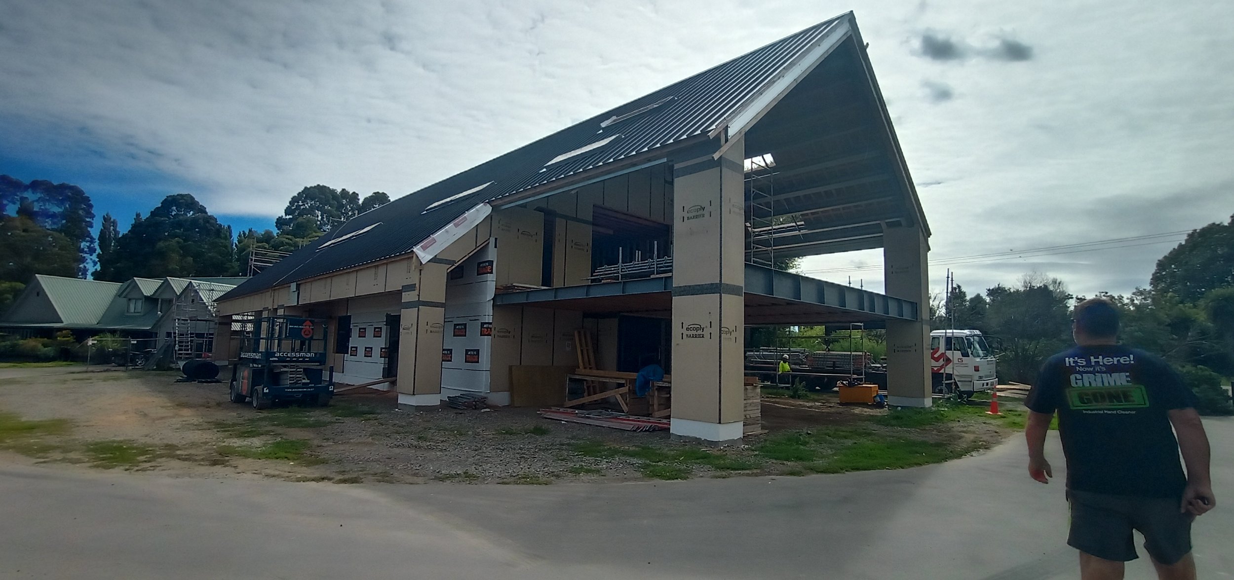Senna Developments team during construction of Dean Graham's 500m² man cave build in Lincoln
